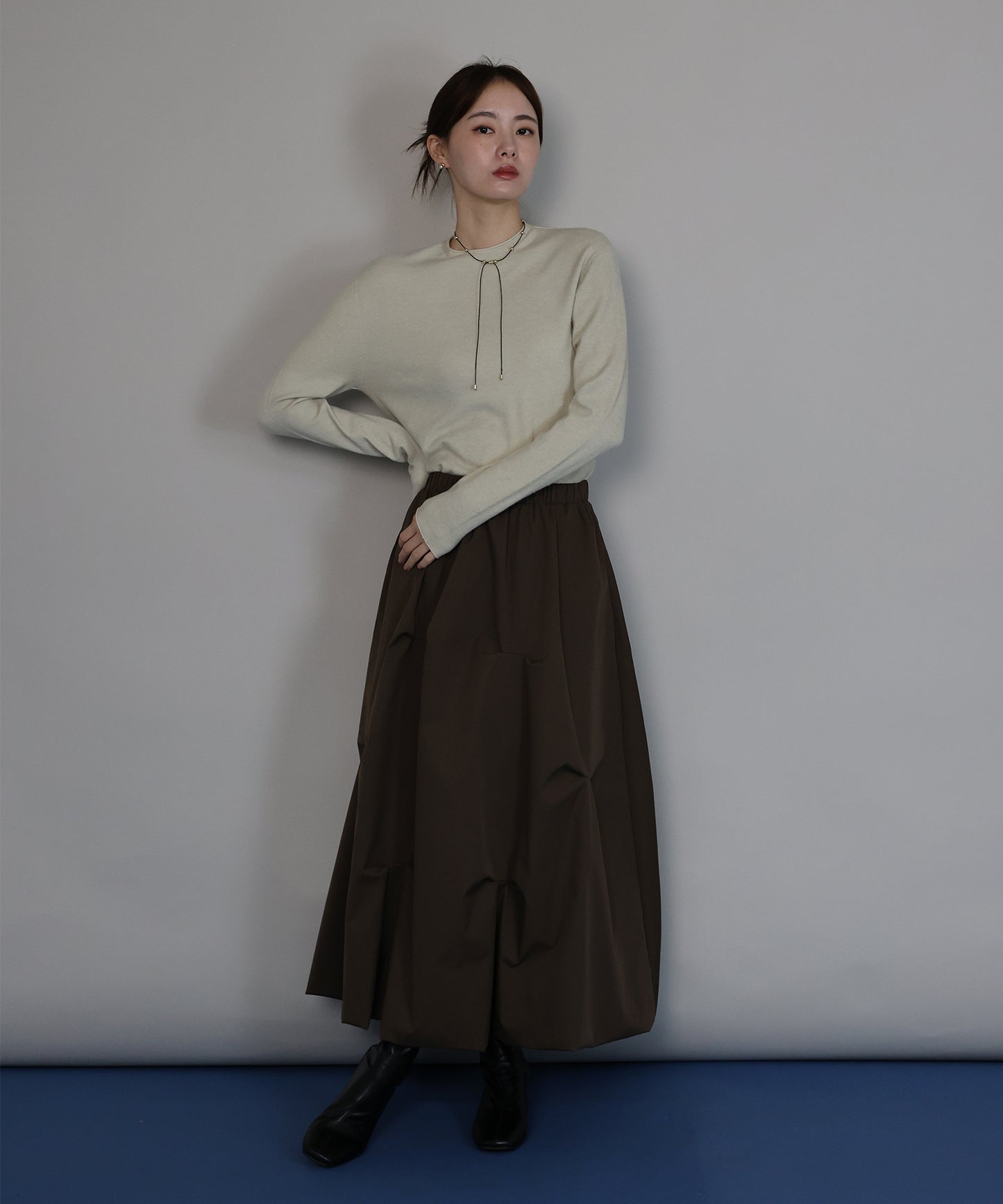 ウール混ホールガーメントニット[ J by blue ]