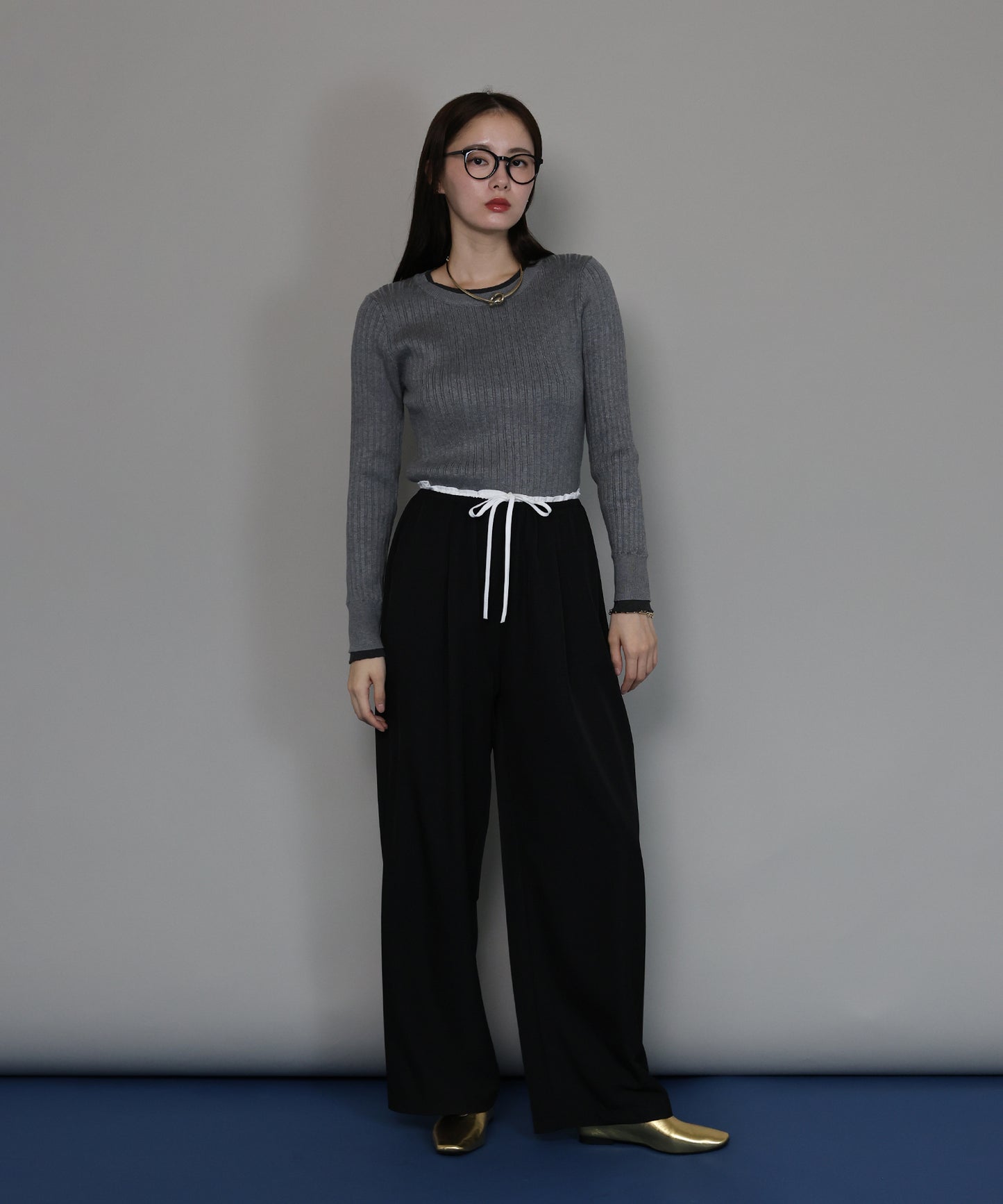 【TIME SALE】[ J by blue ]ウエストリボンパンツ