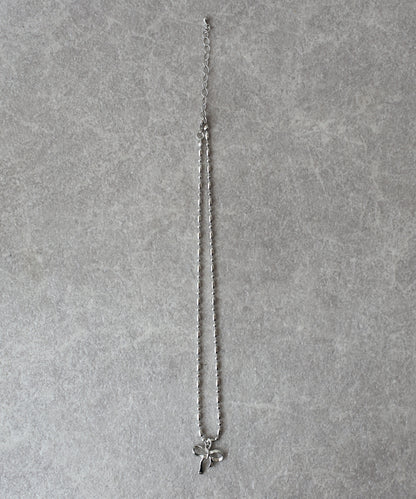 ボールチェーンリボンネックレス【ネコポス】