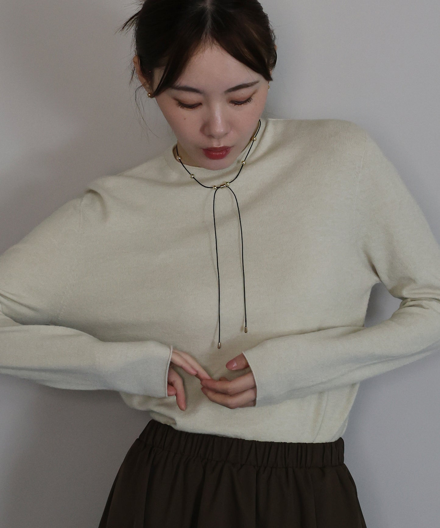 ウール混ホールガーメントニット[ J by blue ]