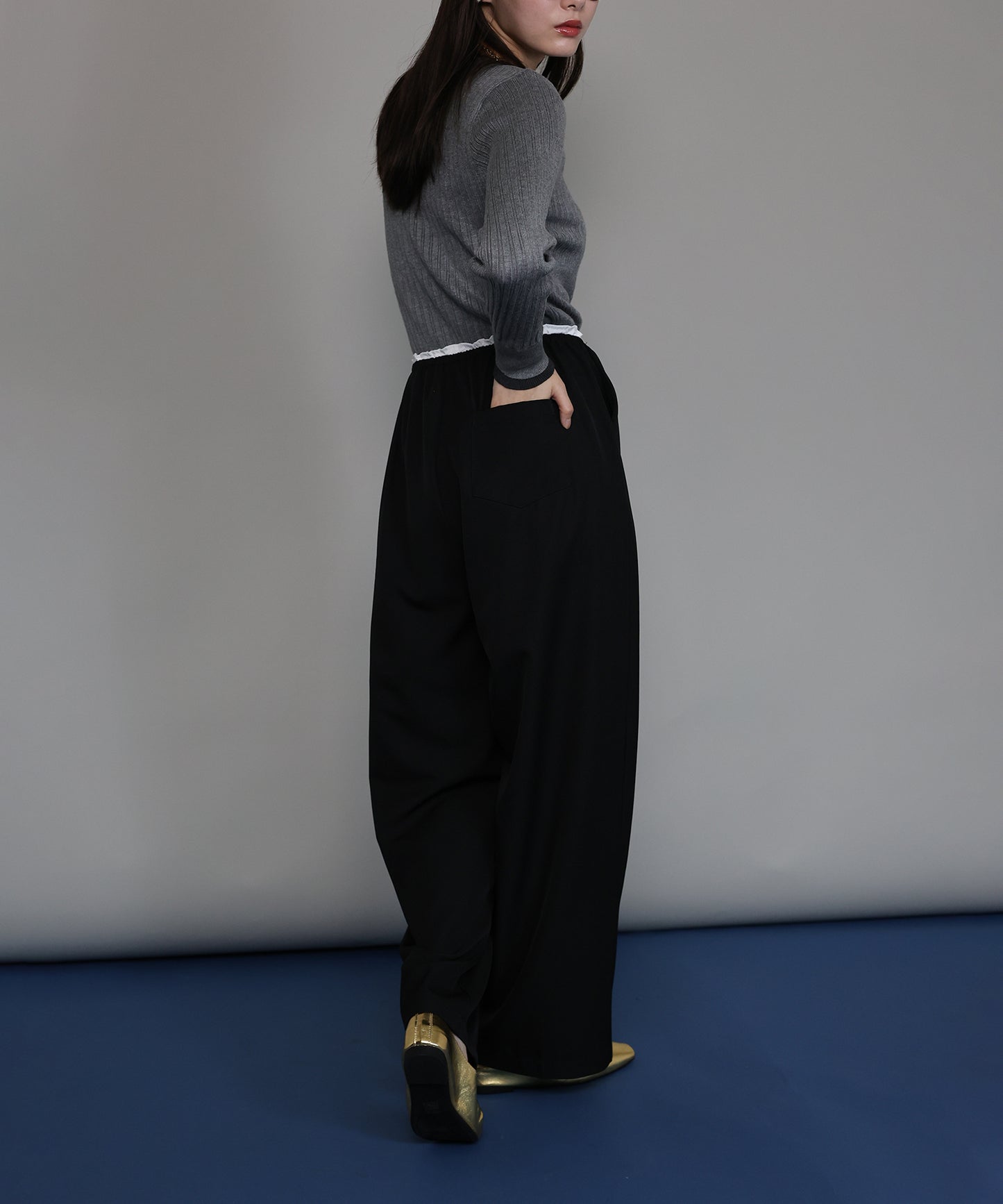 【TIME SALE】[ J by blue ]ウエストリボンパンツ