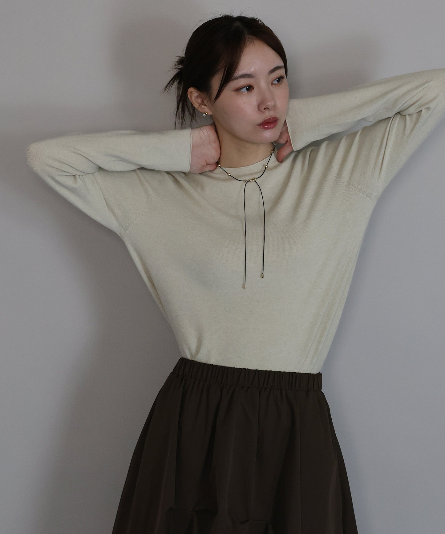 ウール混ホールガーメントニット[ J by blue ]