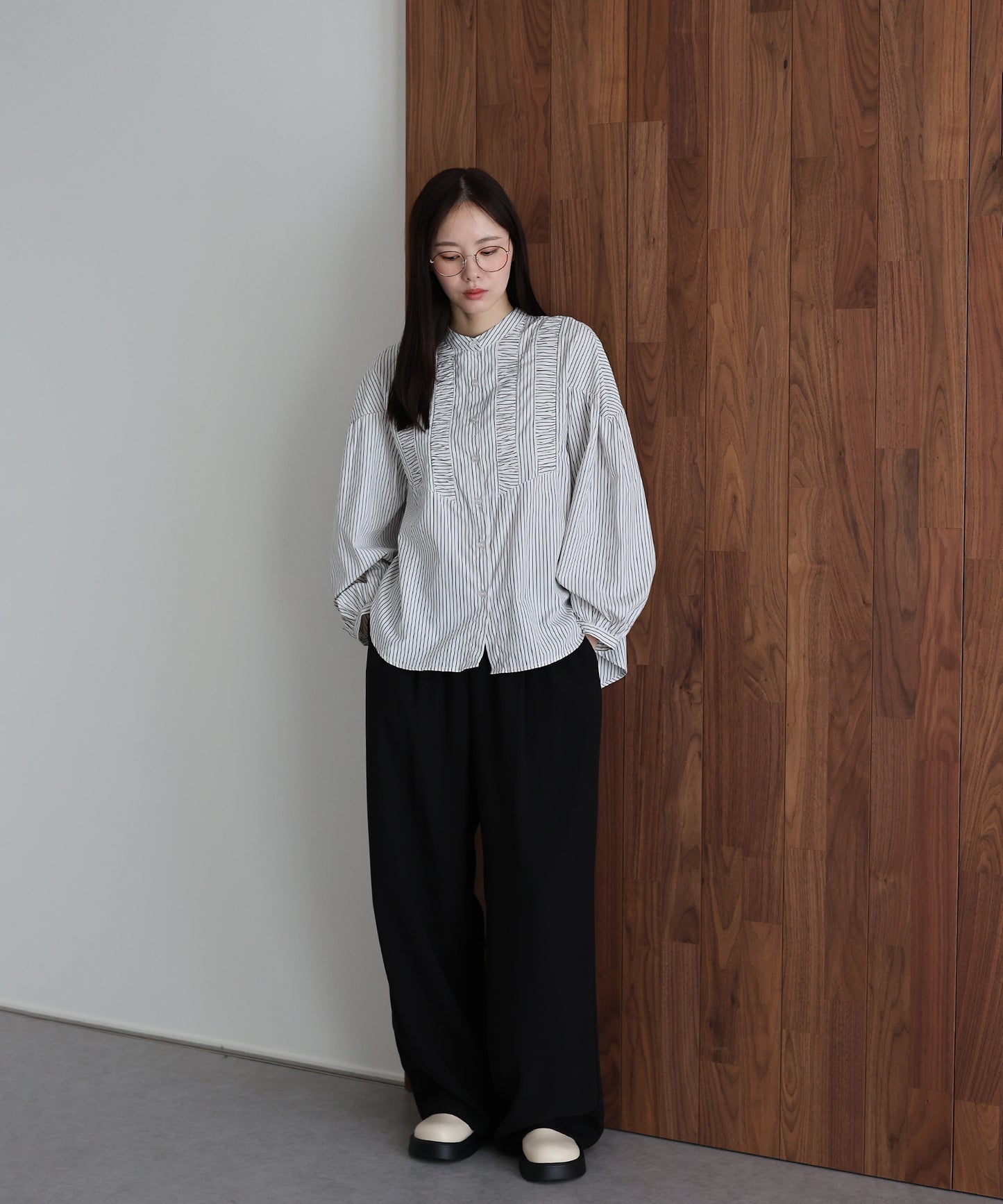 フロントシャーリングシャツ【ネコポス】