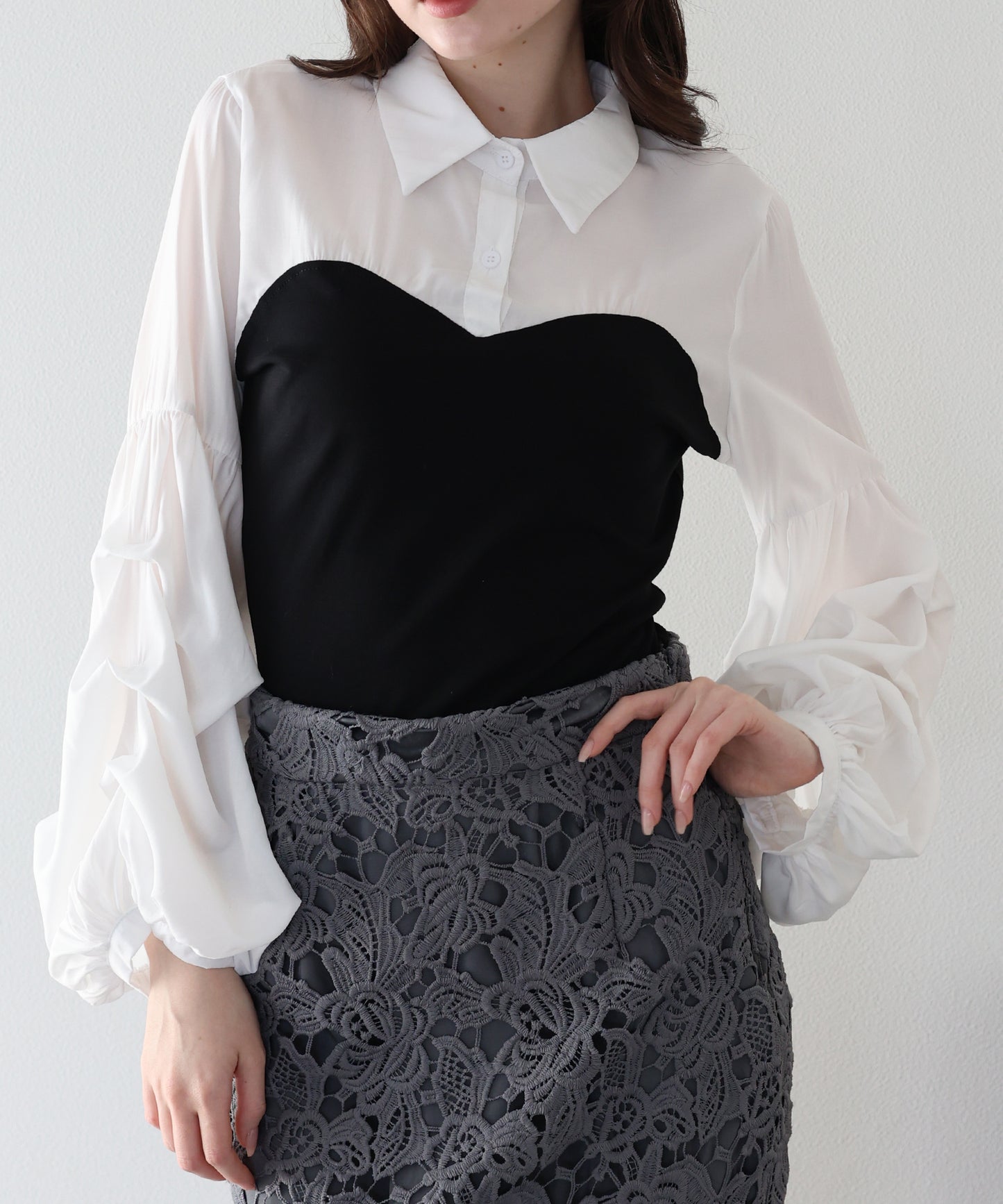 【早割5％OFF】ビスチェドッキングシャツ