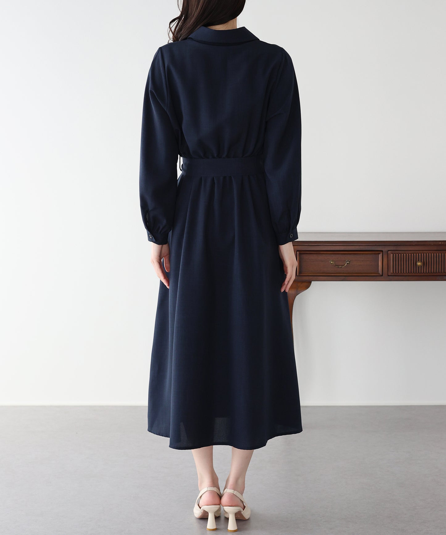 カシュクールシャツワンピース