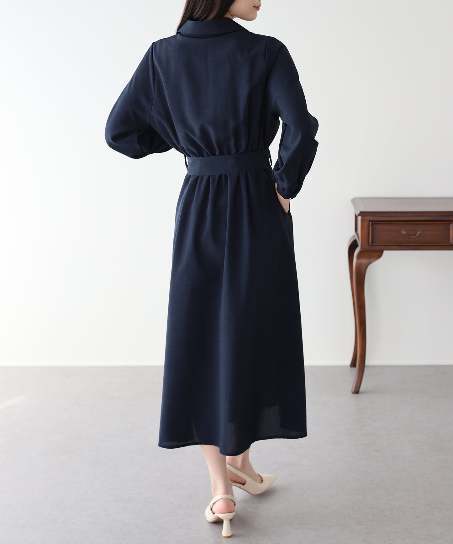 カシュクールシャツワンピース