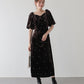 《2サイズ展開》リボンパールベロアドレス