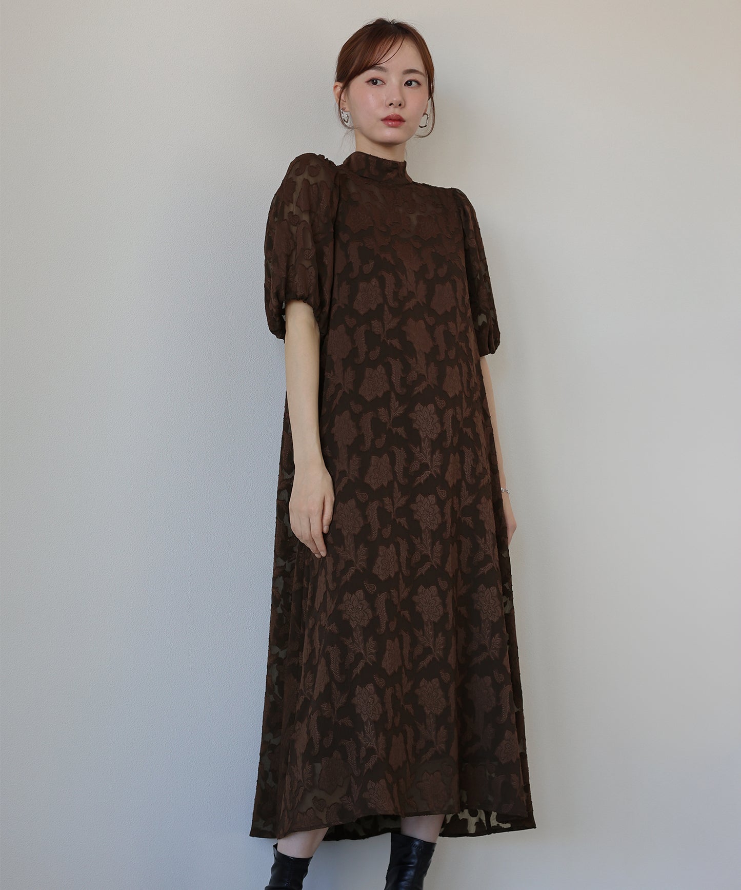 일본제 이너 첨부 백 리본 재가드 드레스