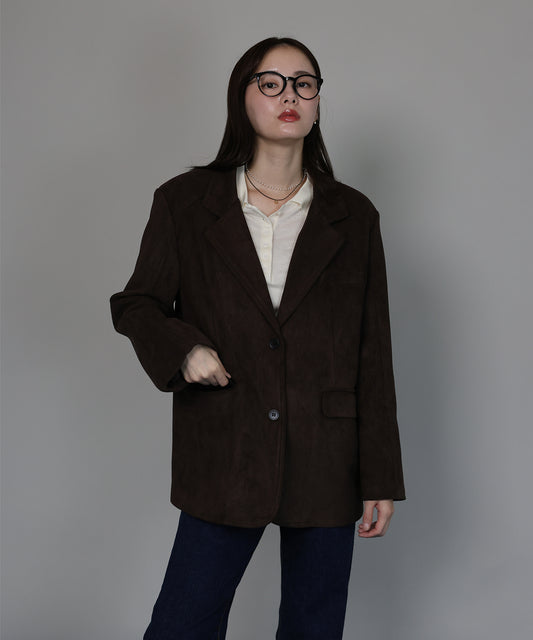 【早割5％OFF】[J by blue]スウェードテーラードジャケット