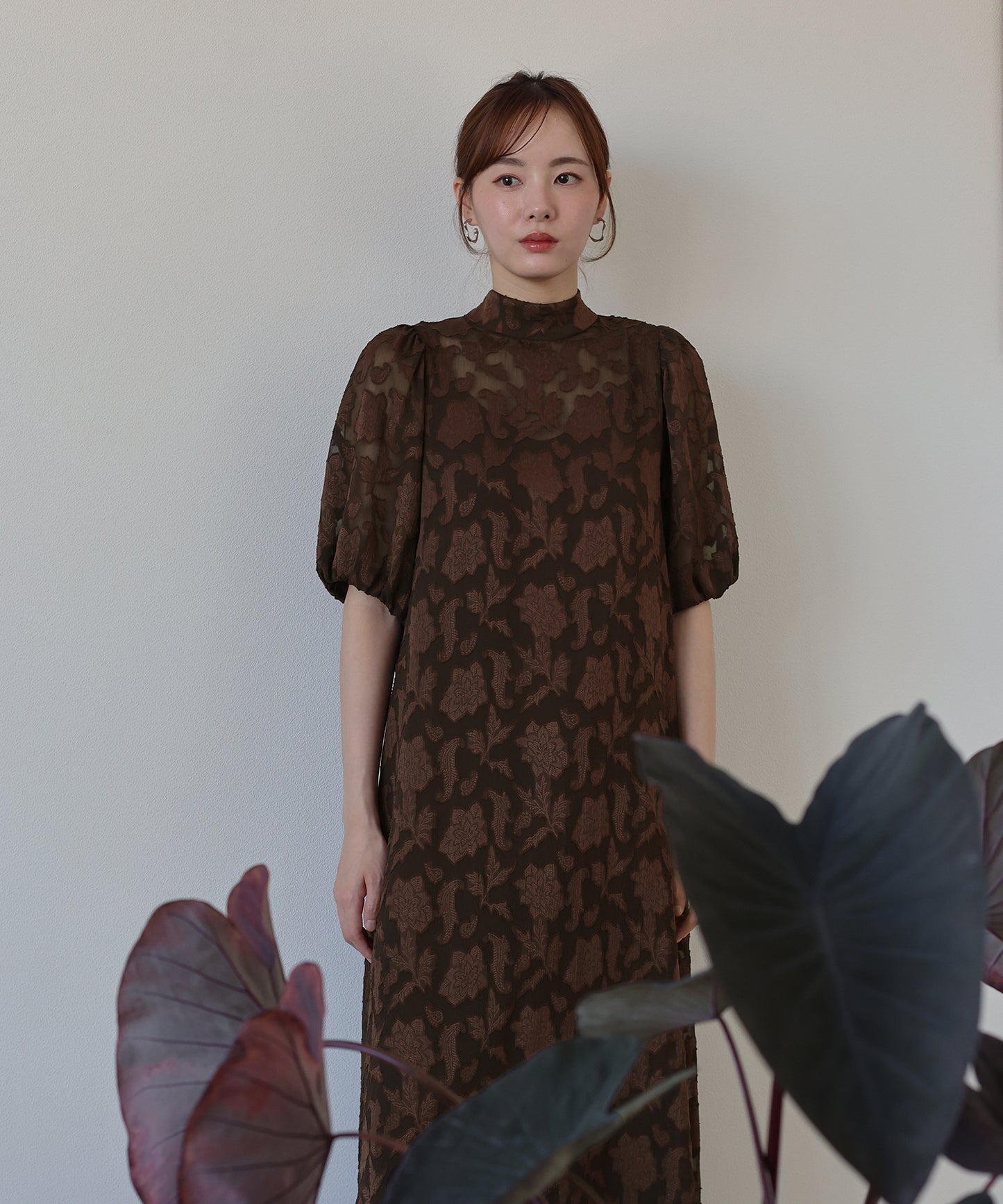 일본제 이너 첨부 백 리본 재가드 드레스