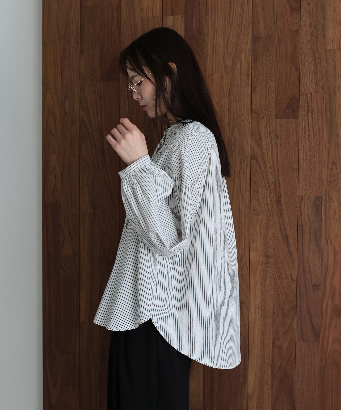 フロントシャーリングシャツ【ネコポス】