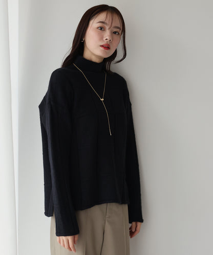 【SALE】ウィンドウペーンチェックニット