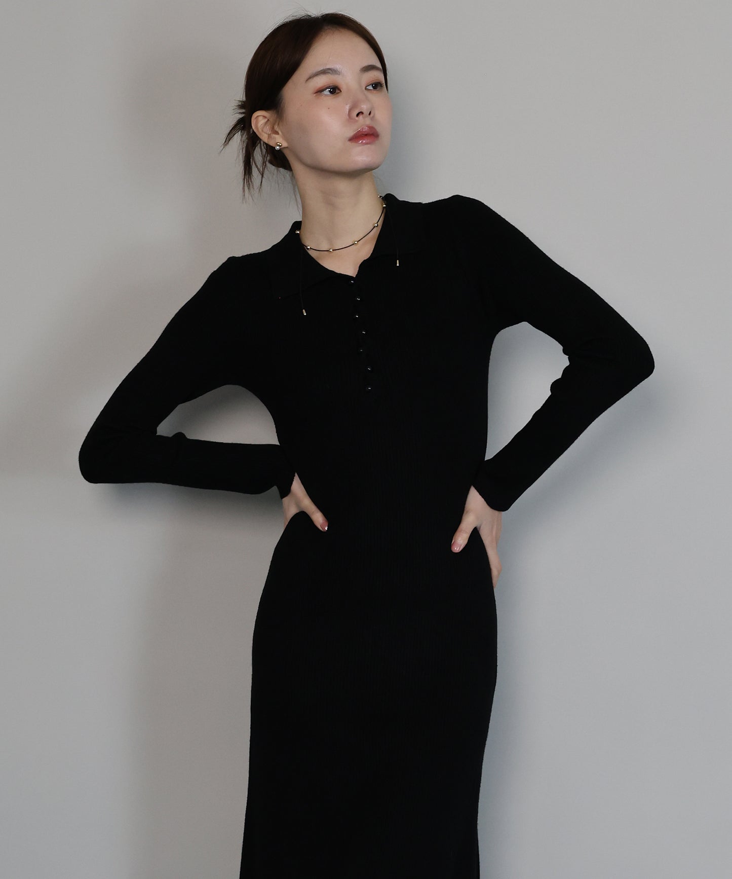 【早割5％OFF】ポロリブニットワンピース[ J by blue ]