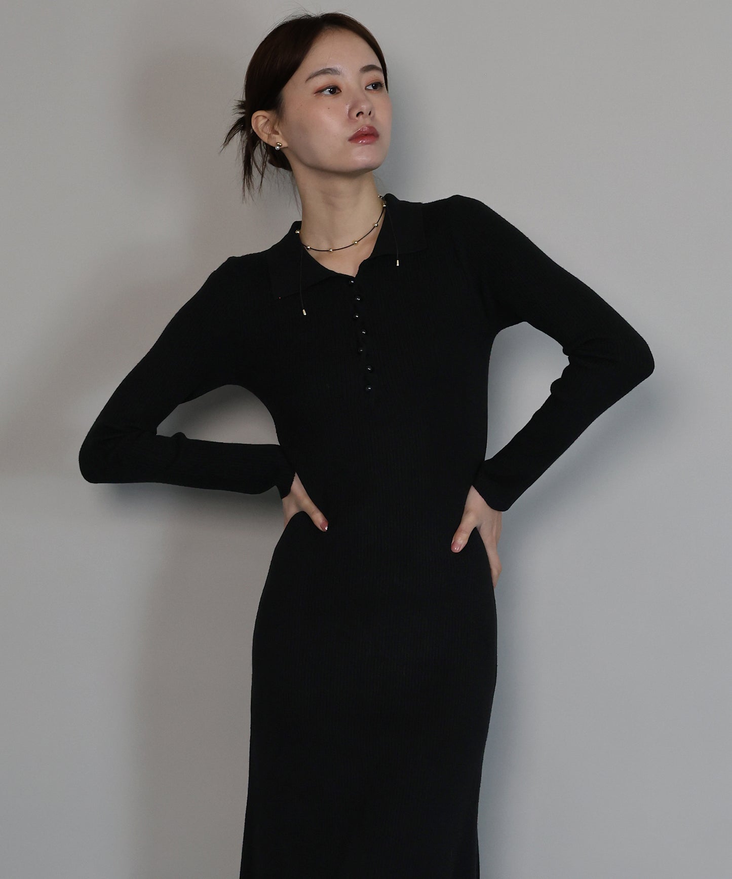 ポロリブニットワンピース[ J by blue ]