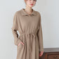 【SALE】ポロ衿ドロストワンピース