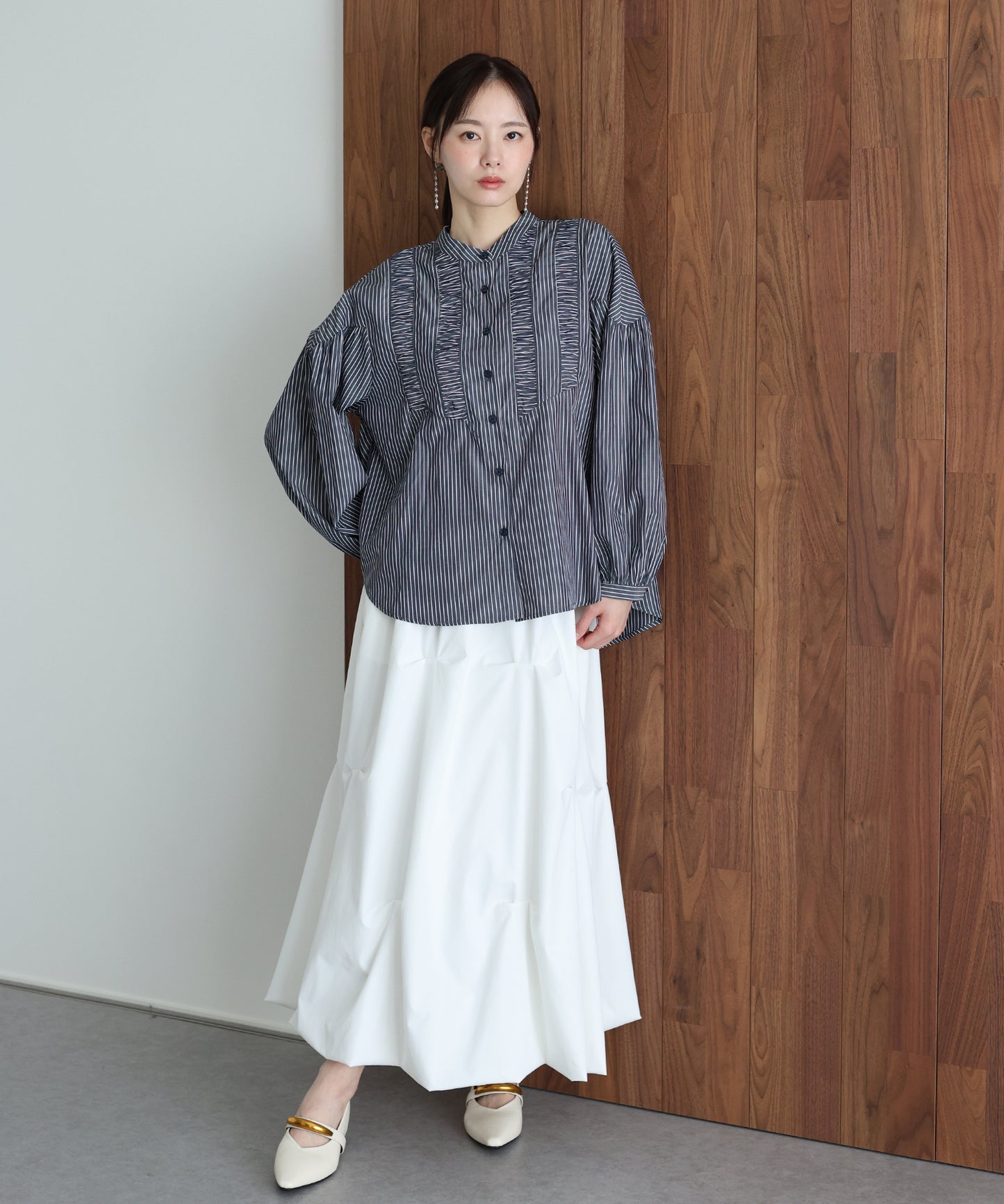 フロントシャーリングシャツ【ネコポス】