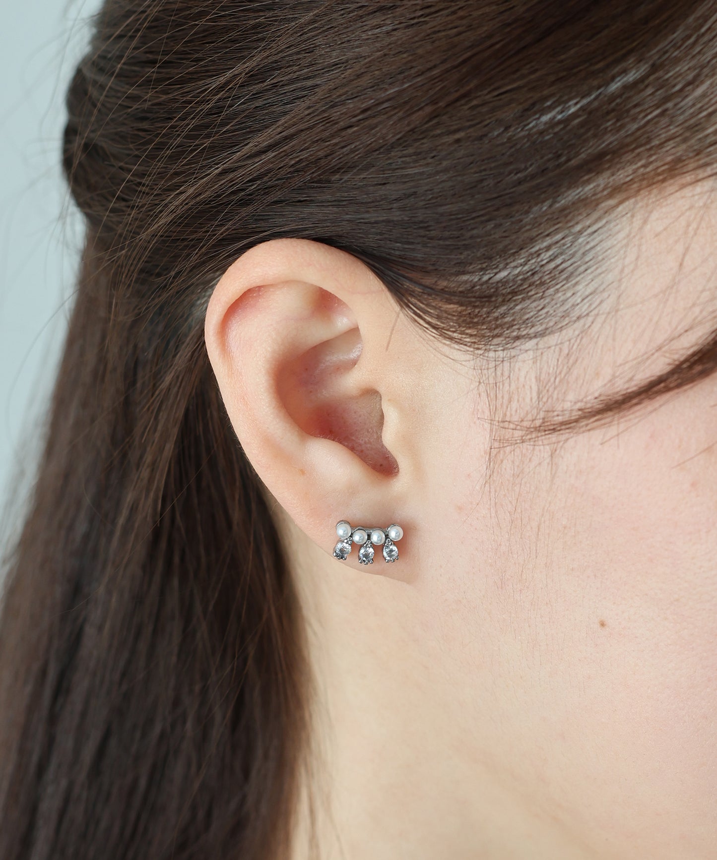 【早割5％OFF】ビジューパールピアス / サージカルステンレス【ネコポス】