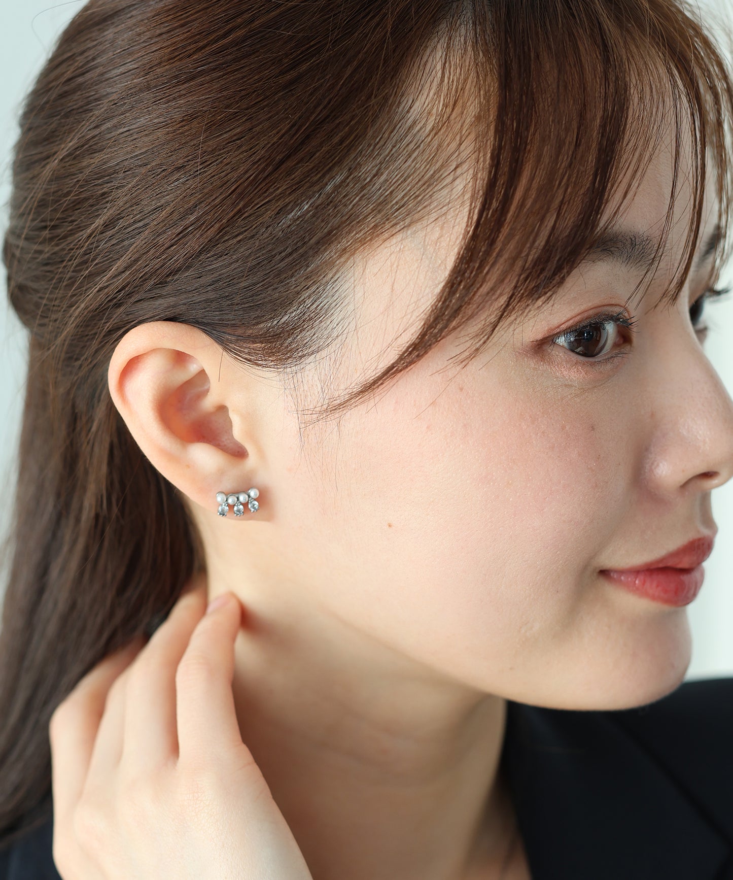 【早割5％OFF】ビジューパールピアス / サージカルステンレス【ネコポス】