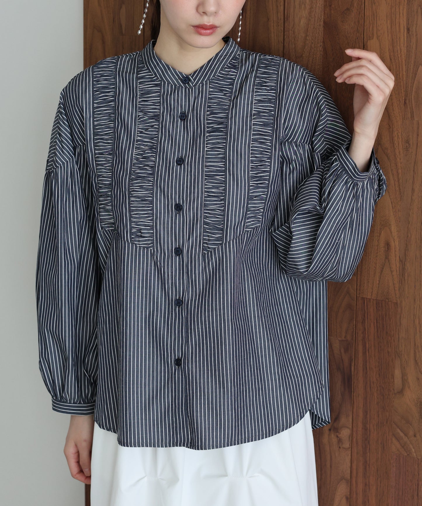 フロントシャーリングシャツ【ネコポス】