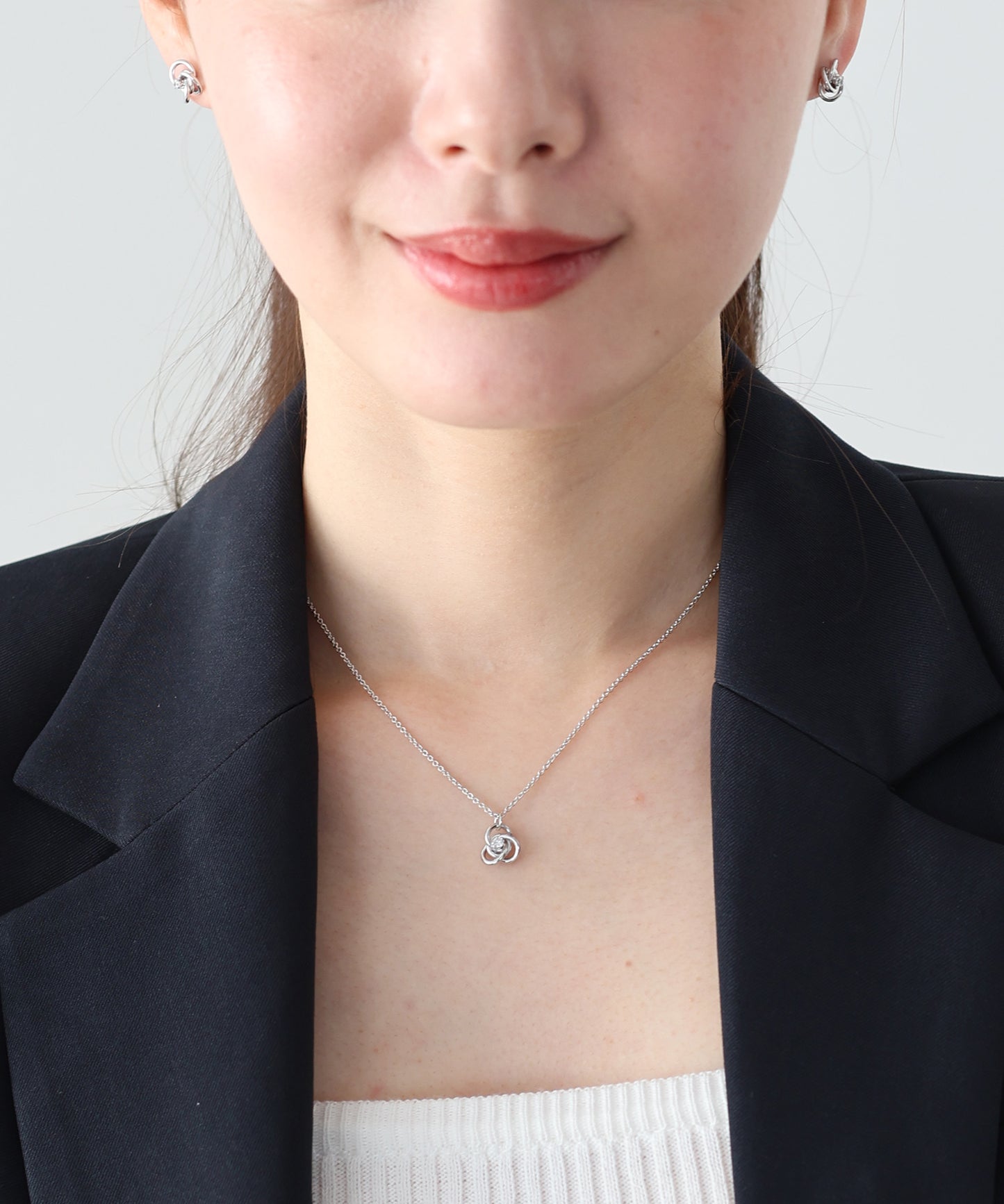 リングビジューネックレス / ニッケルフリー【ネコポス】