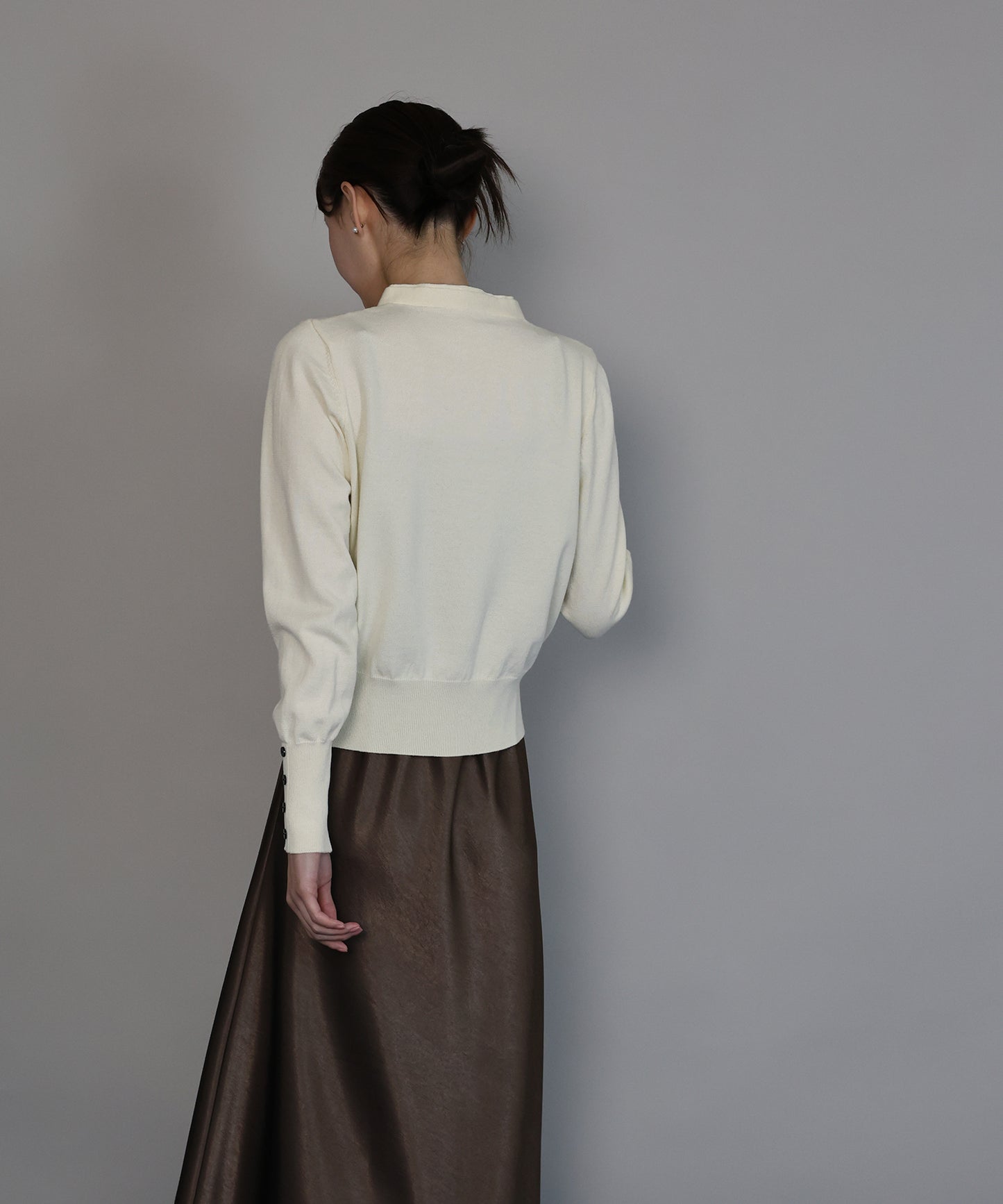 フェイクレイヤードニットカーディガン[ J by blue ]