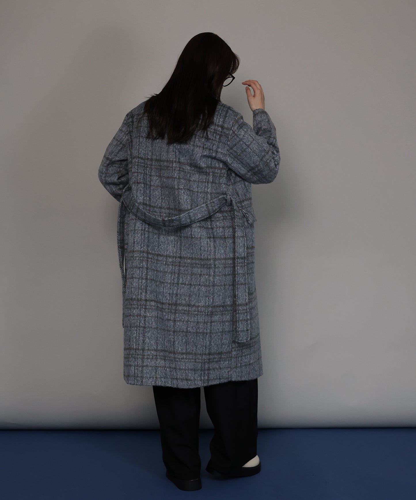 【TIME SALE】[ J by blue ]チェックロングコート