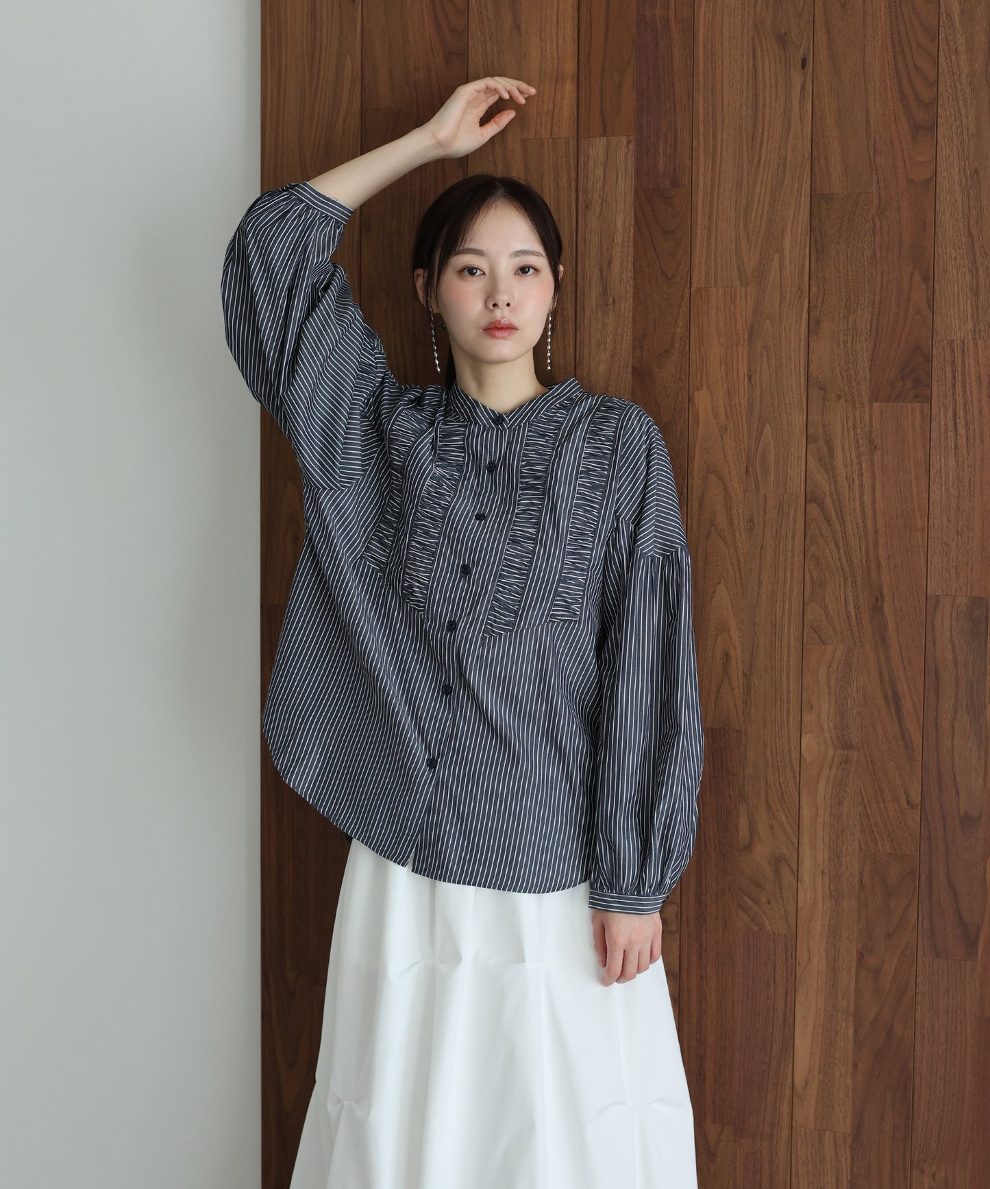 フロントシャーリングシャツ【ネコポス】