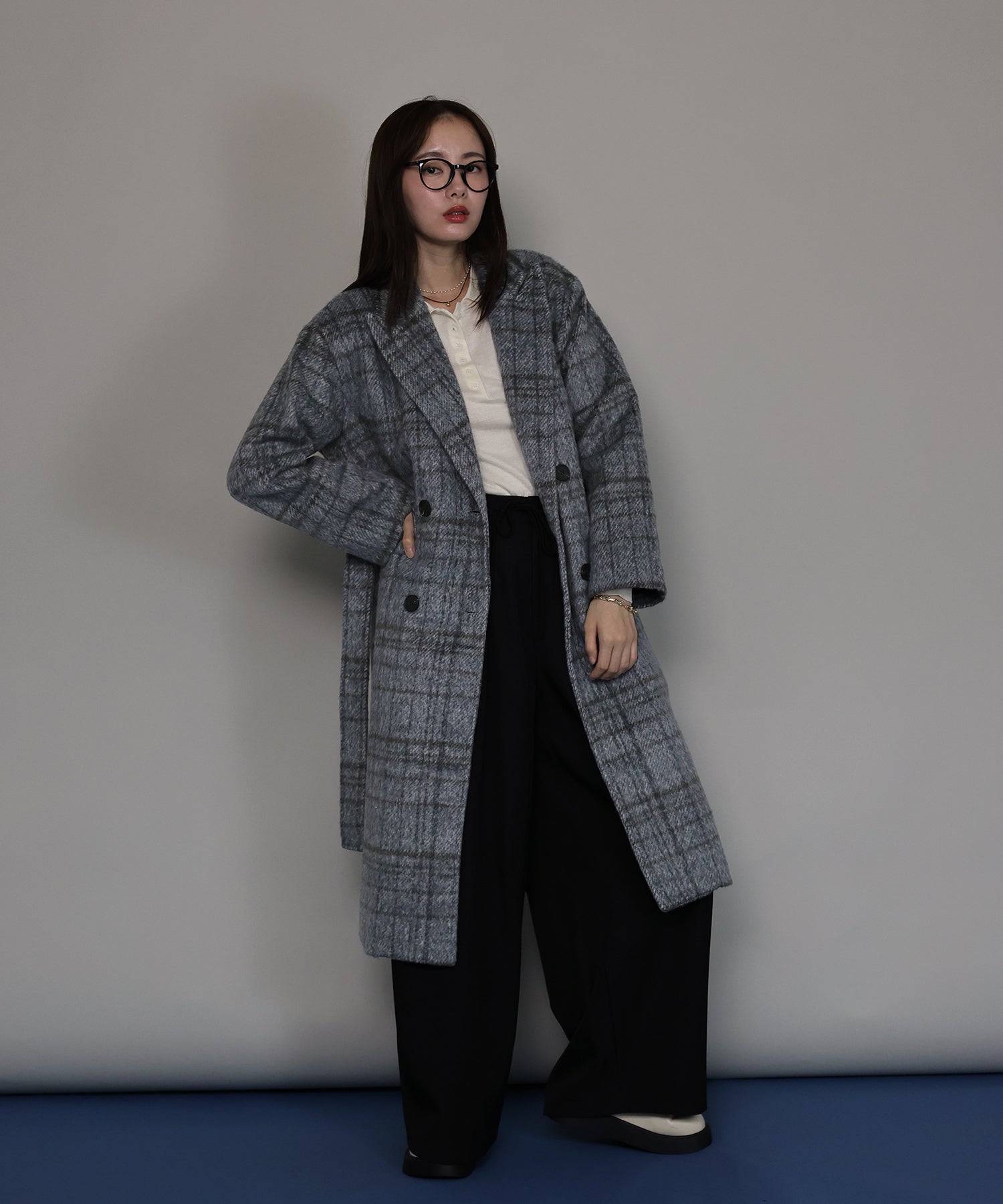 テーラードウールロングコート – BLUE ONLINE