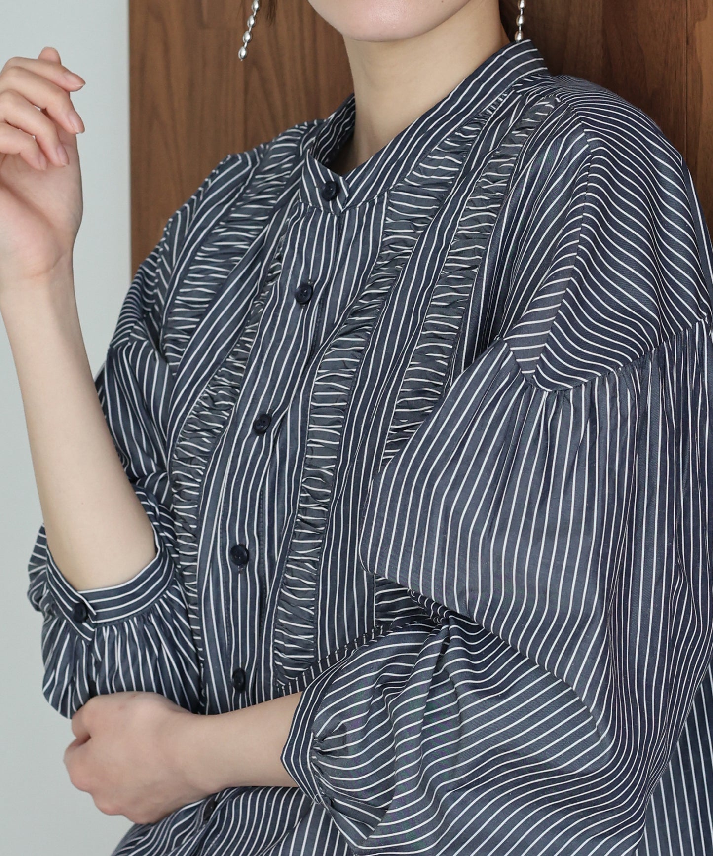 フロントシャーリングシャツ【ネコポス】