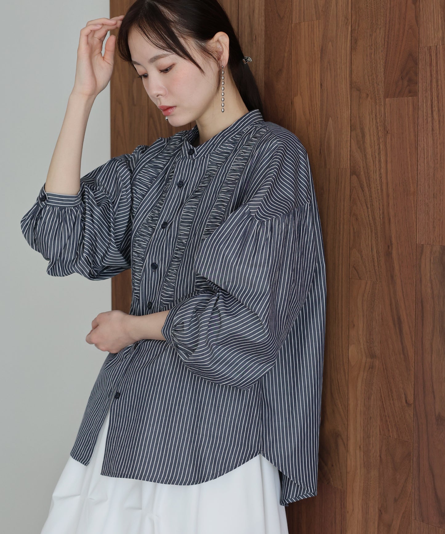 フロントシャーリングシャツ【ネコポス】