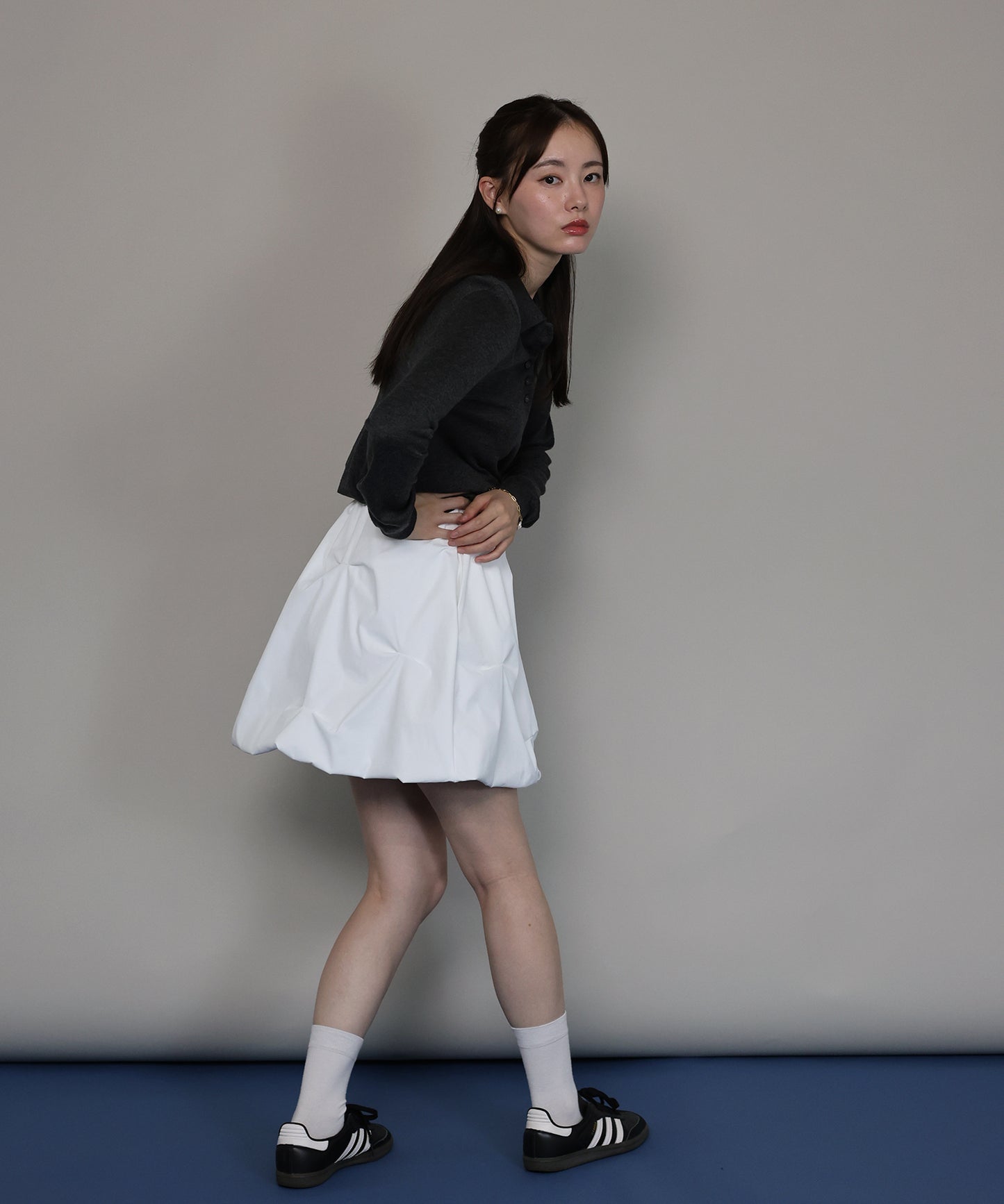 [ J by blue ]ピンタックミニスカート