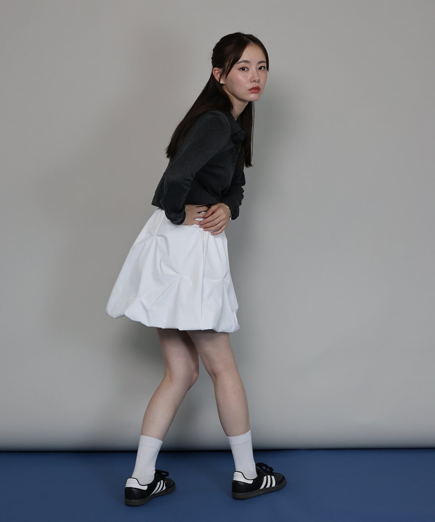 【早割5％OFF】[ J by blue ]ピンタックミニスカート
