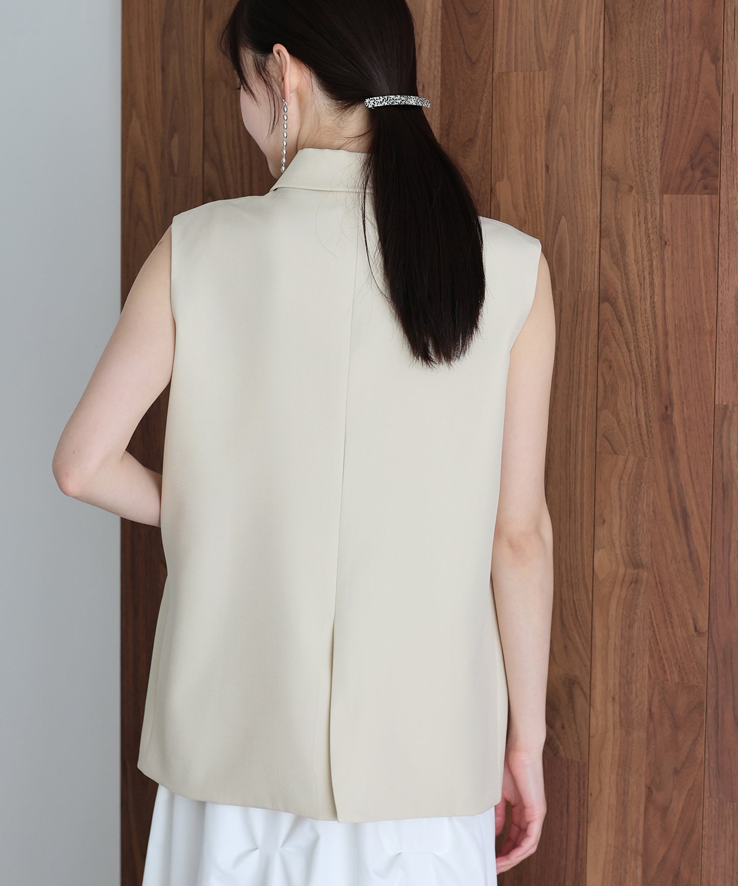 ニュアンスボタンテーラードジレ[ J by blue ]