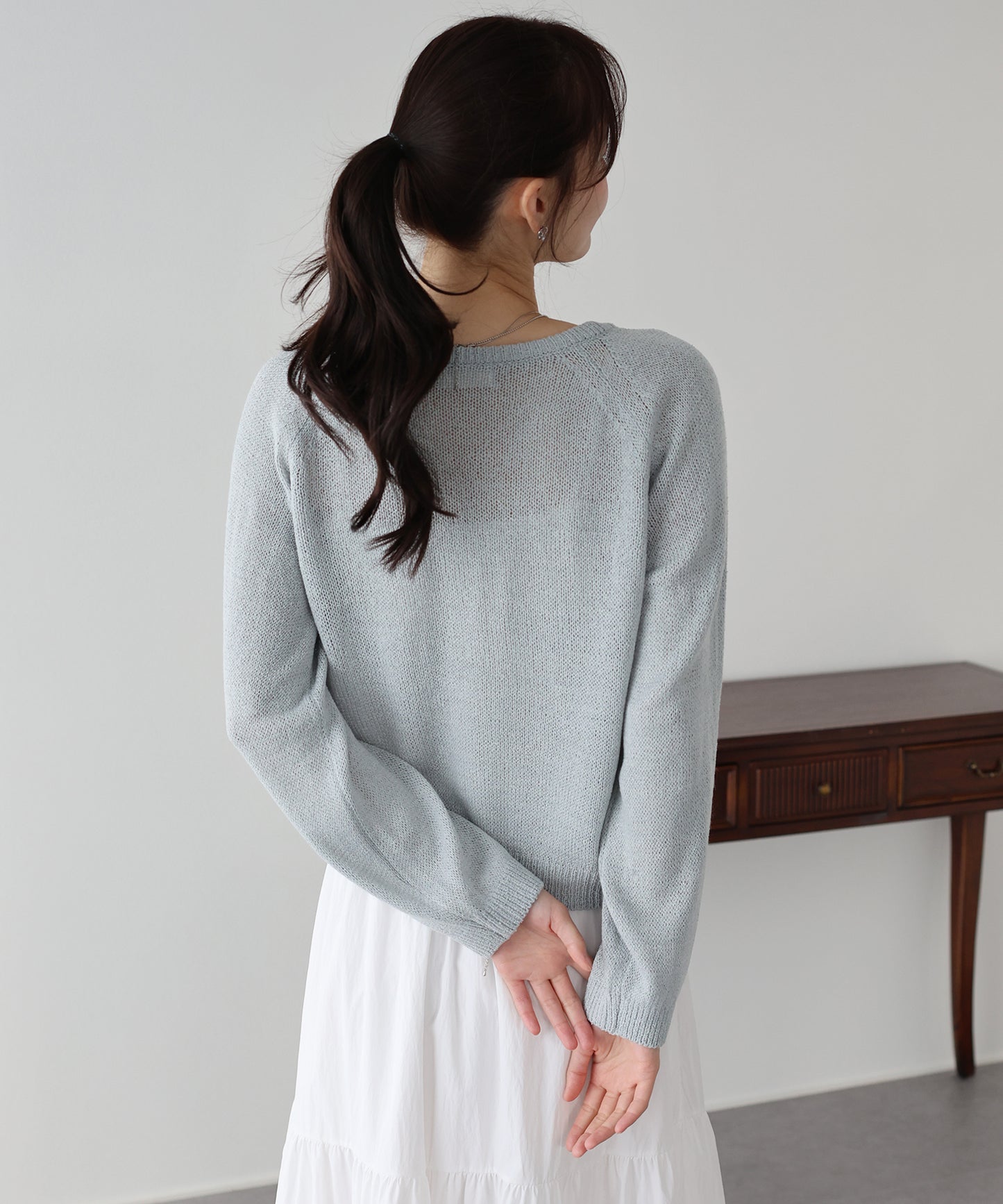 【早割5％OFF】ケーブルメッシュニット