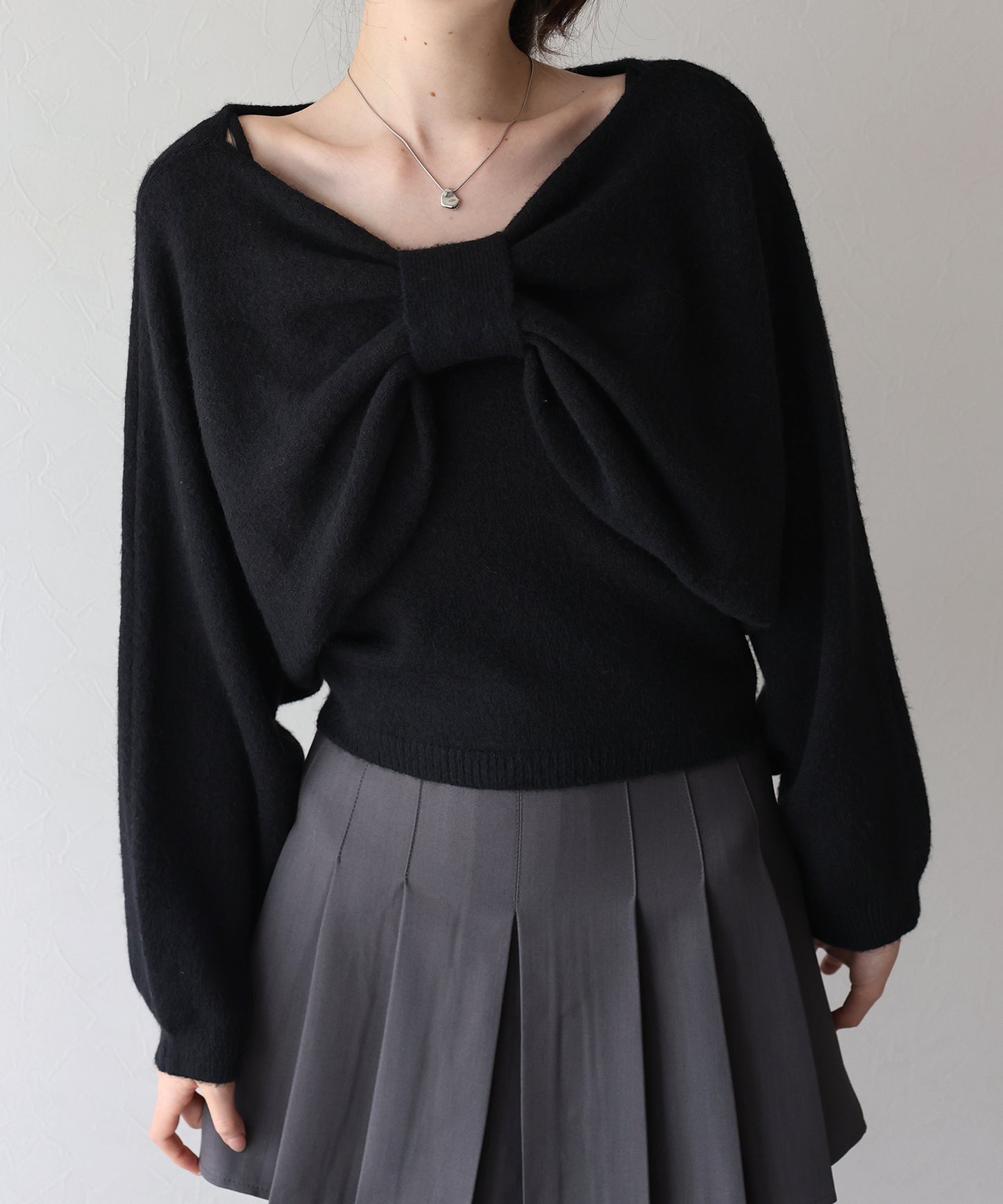 【早割5％OFF】リボンショートニットセット