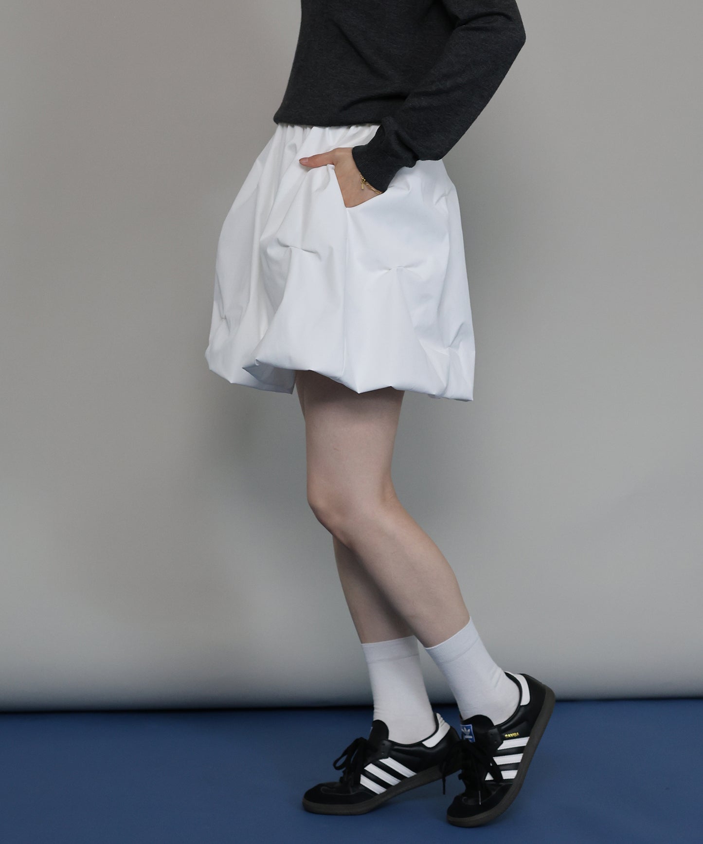 【早割5％OFF】[ J by blue ]ピンタックミニスカート