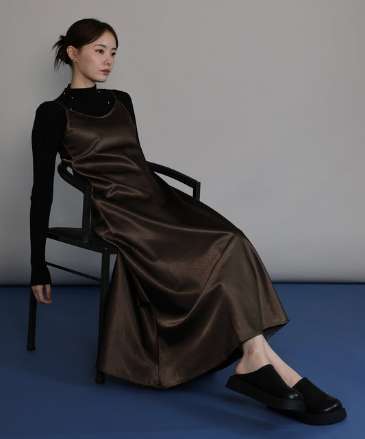 【早割5％OFF】ヘビーサテンキャミワンピース[ J by blue ]