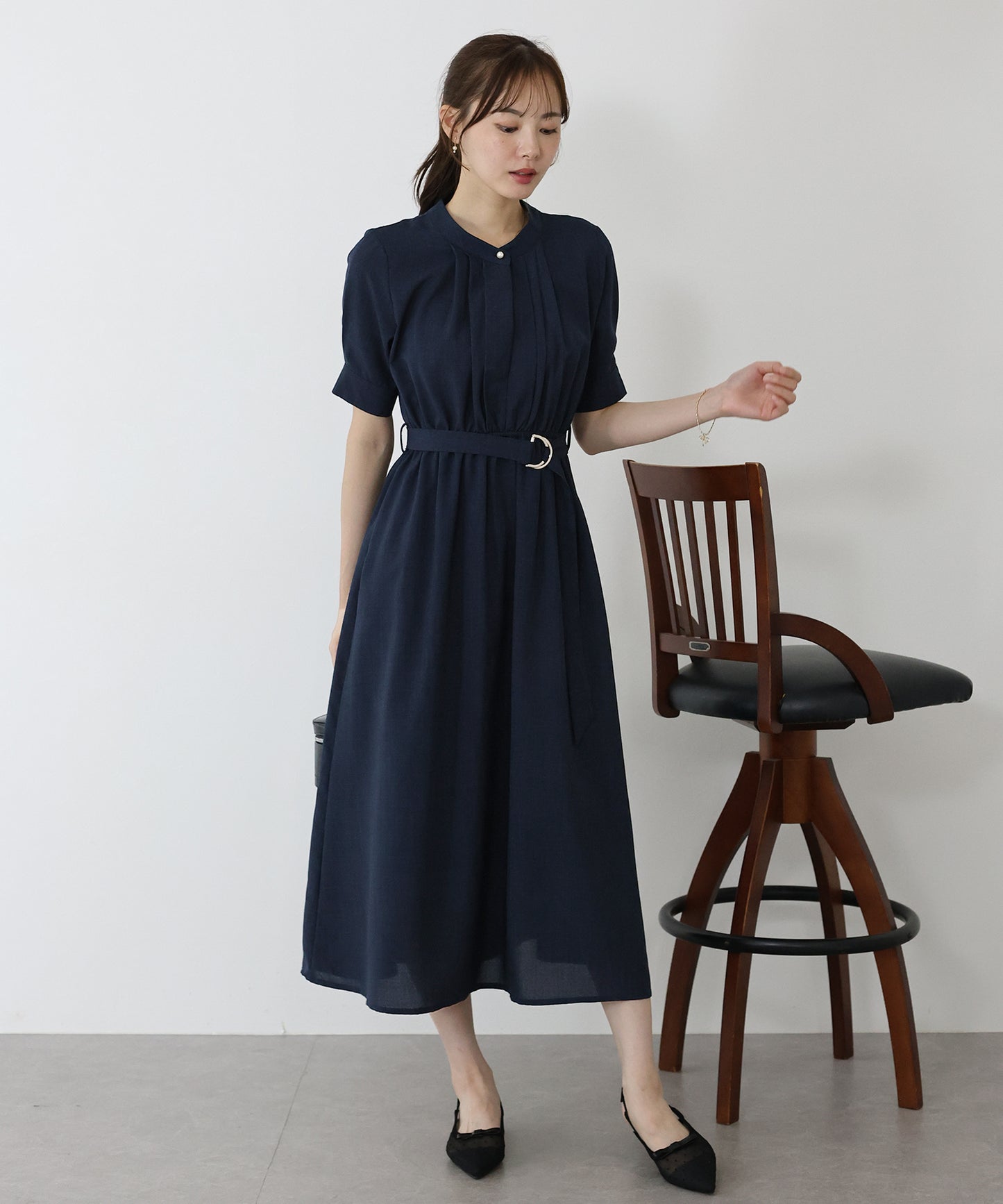 【TIME SALE】2WAYフロントタックワンピース