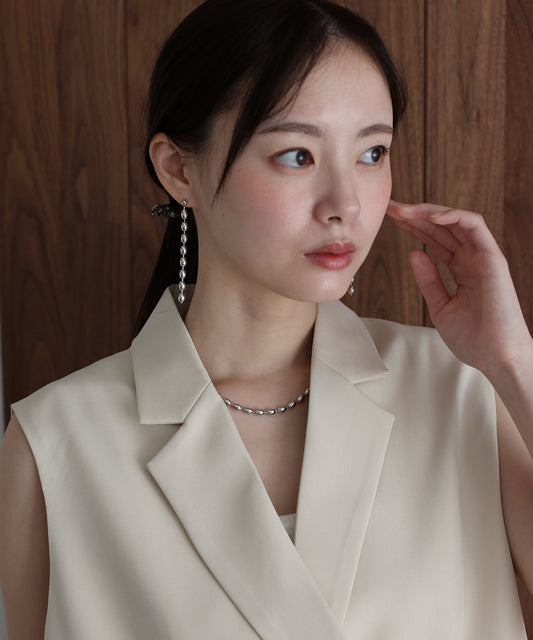 オーバルボールチェーンネックレス / ニッケルフリー【ネコポス】