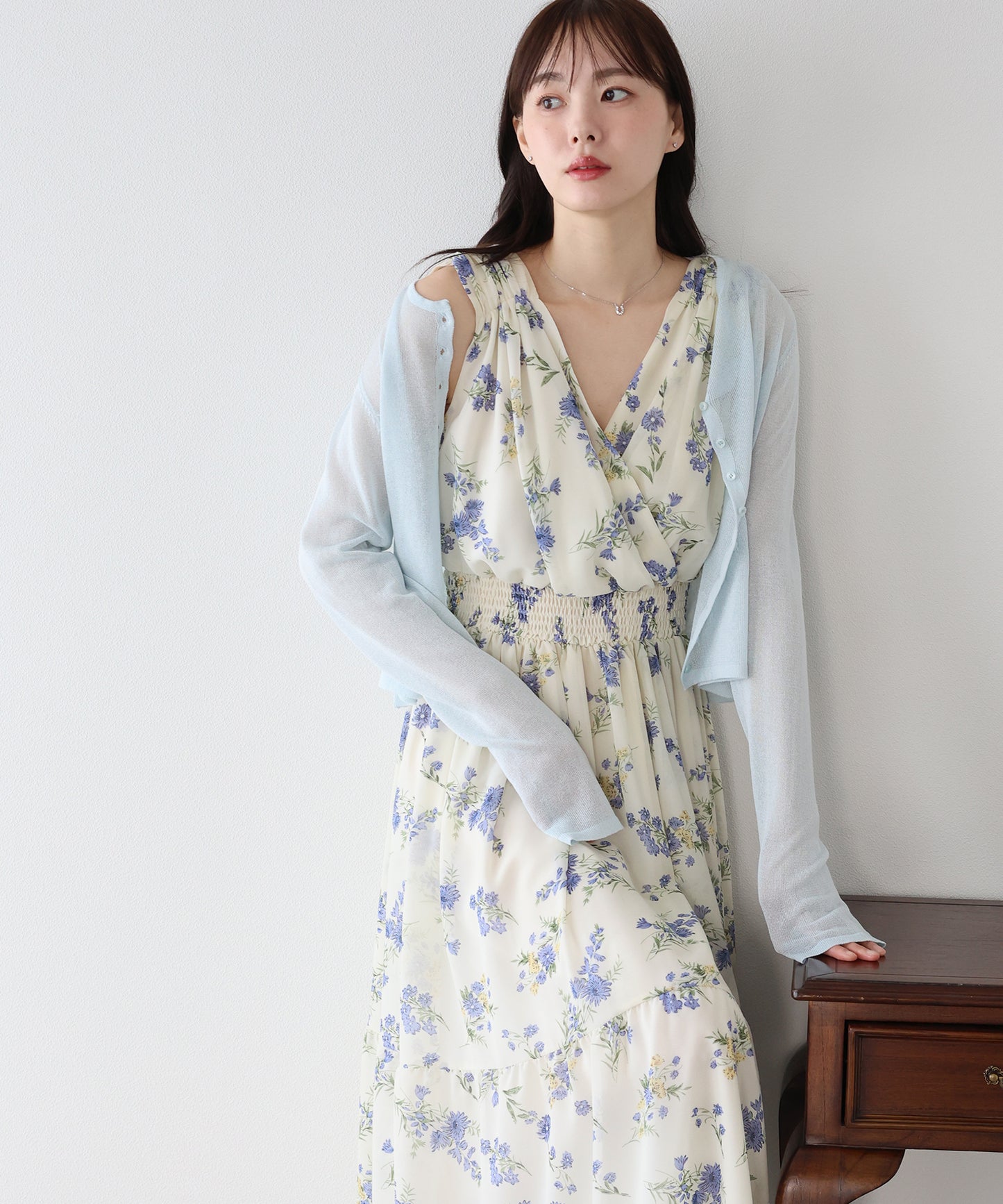 【早割5％OFF】フラワーカシュクールワンピース