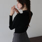 ボリュームパフスリーブニット