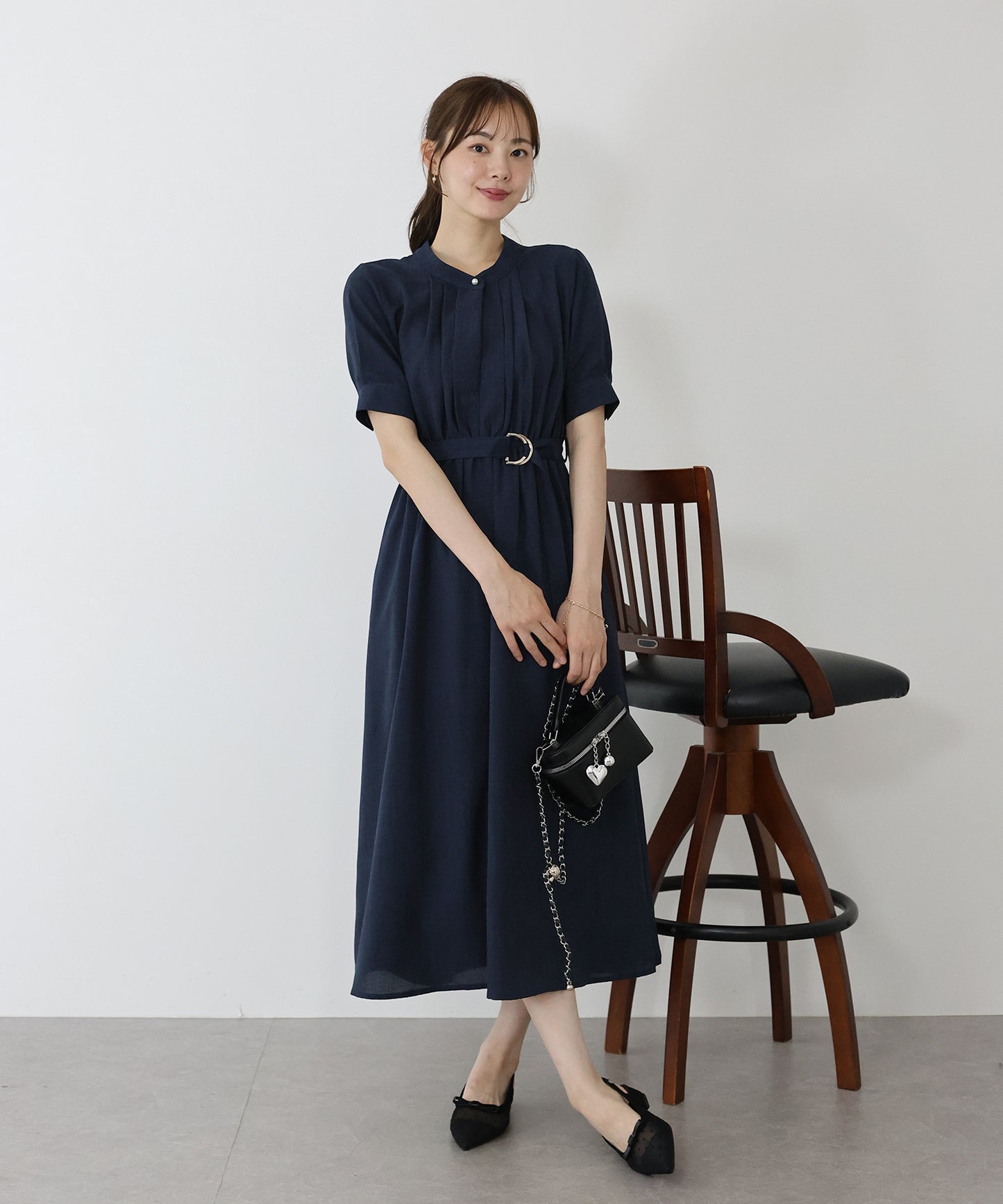 【TIME SALE】2WAYフロントタックワンピース
