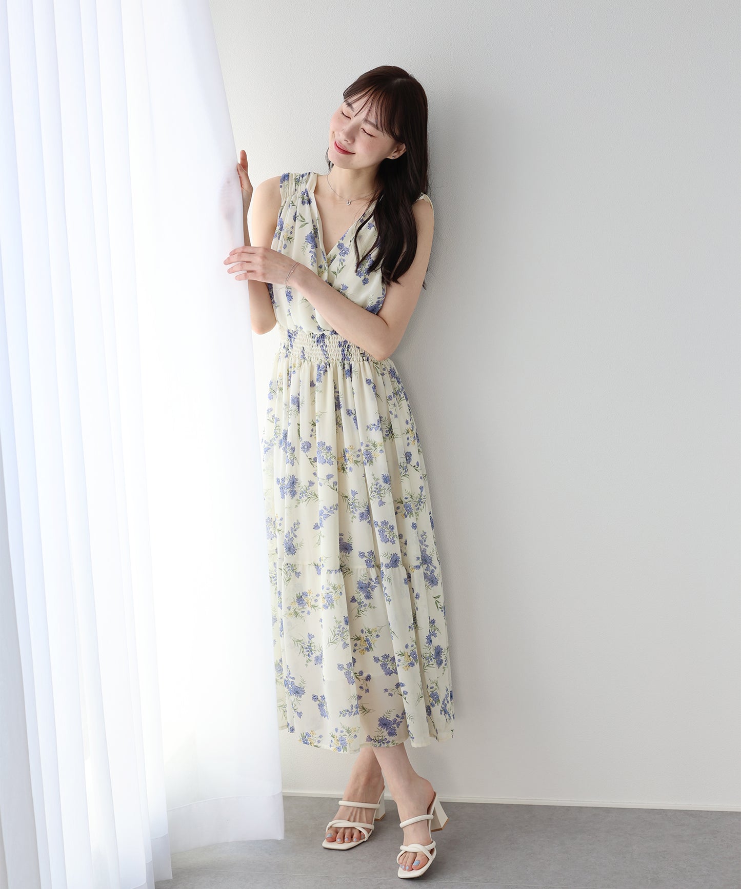 【早割5％OFF】フラワーカシュクールワンピース