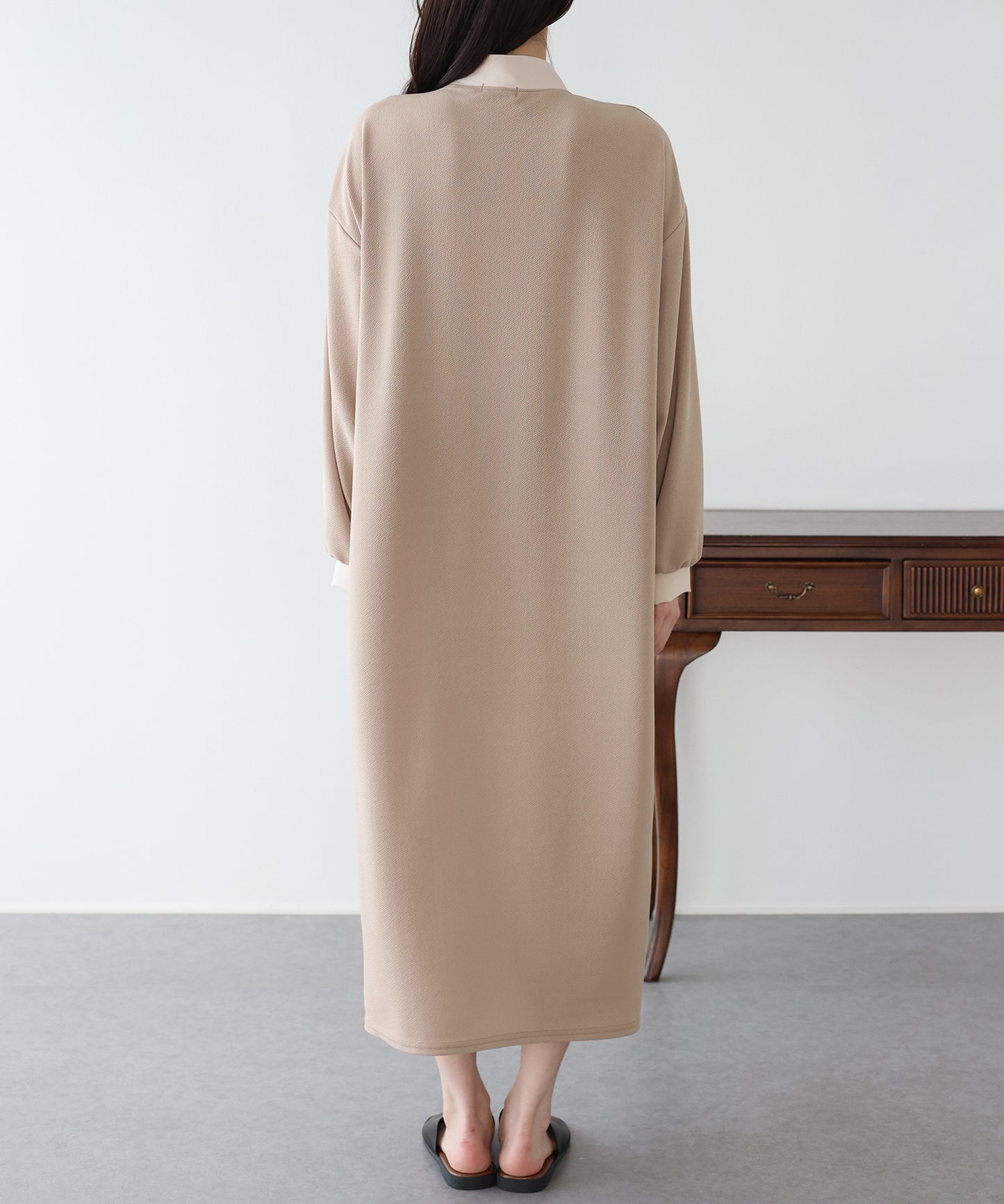 【早割5％OFF】バイカラーボウタイワンピース