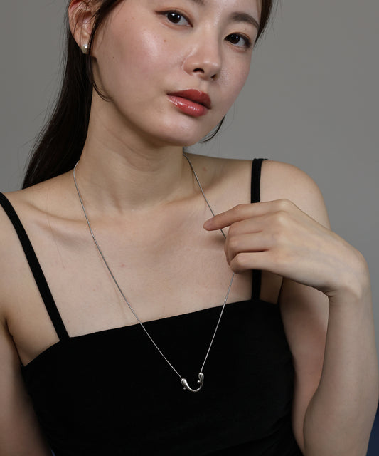 【早割5％OFF】[ J by blue ]U字チェーンネックレス / ニッケルフリー【ネコポス】