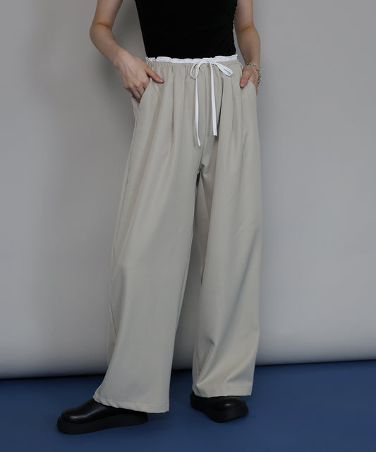 【早割5％OFF】[ J by blue ]ウエストリボンパンツ
