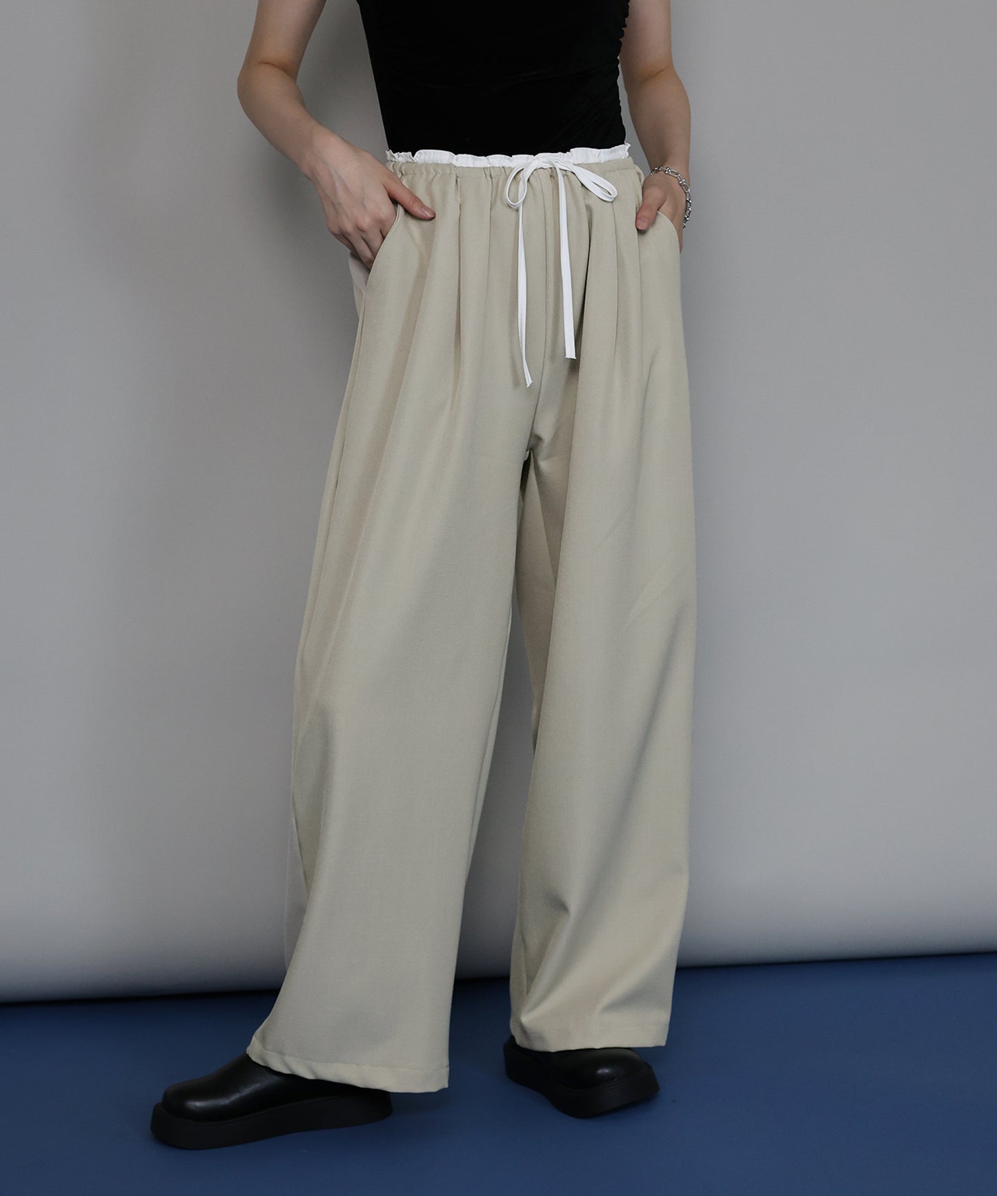 【TIME SALE】[ J by blue ]ウエストリボンパンツ