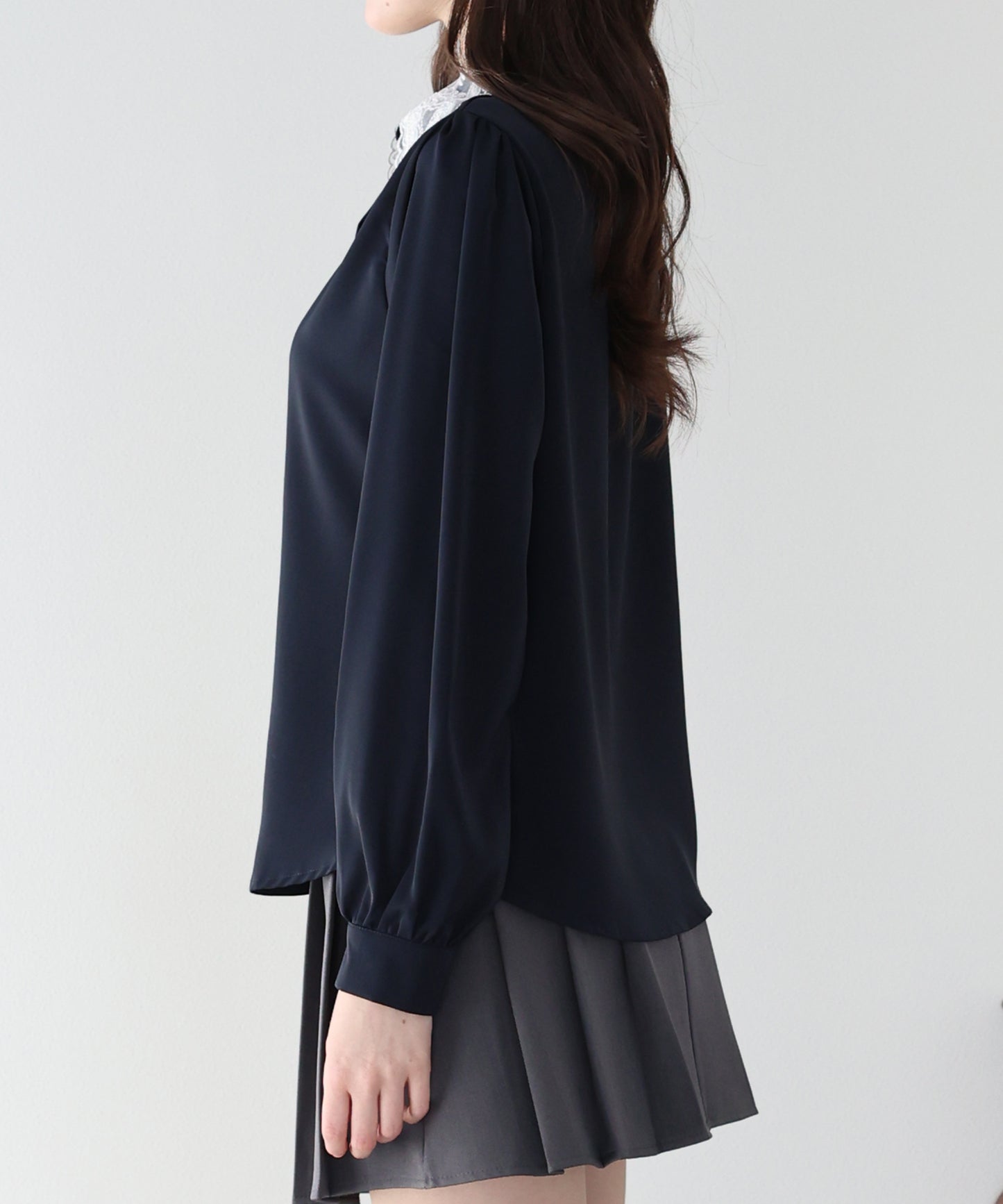 レース襟ブラウス【ネコポス】