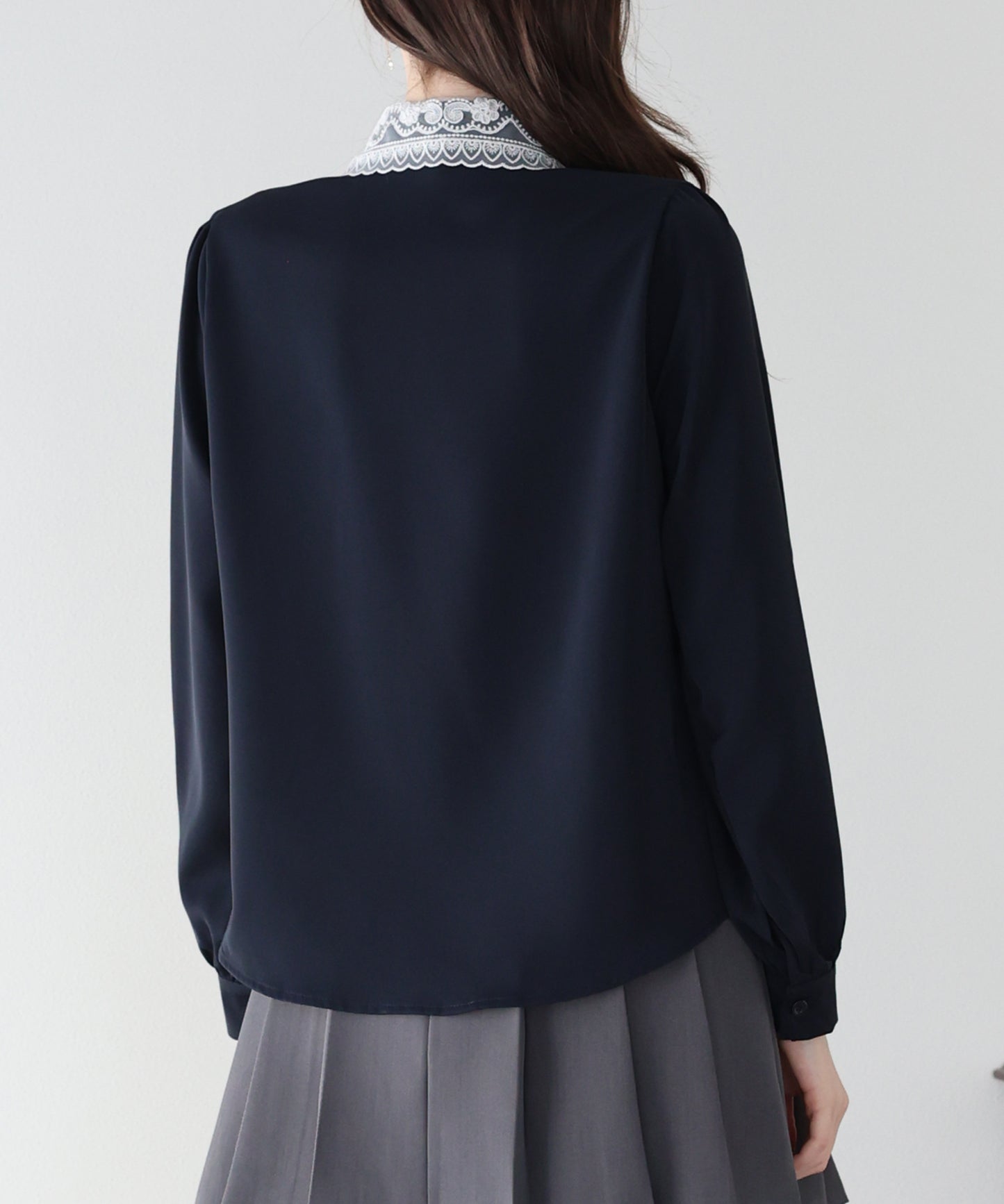 レース襟ブラウス【ネコポス】