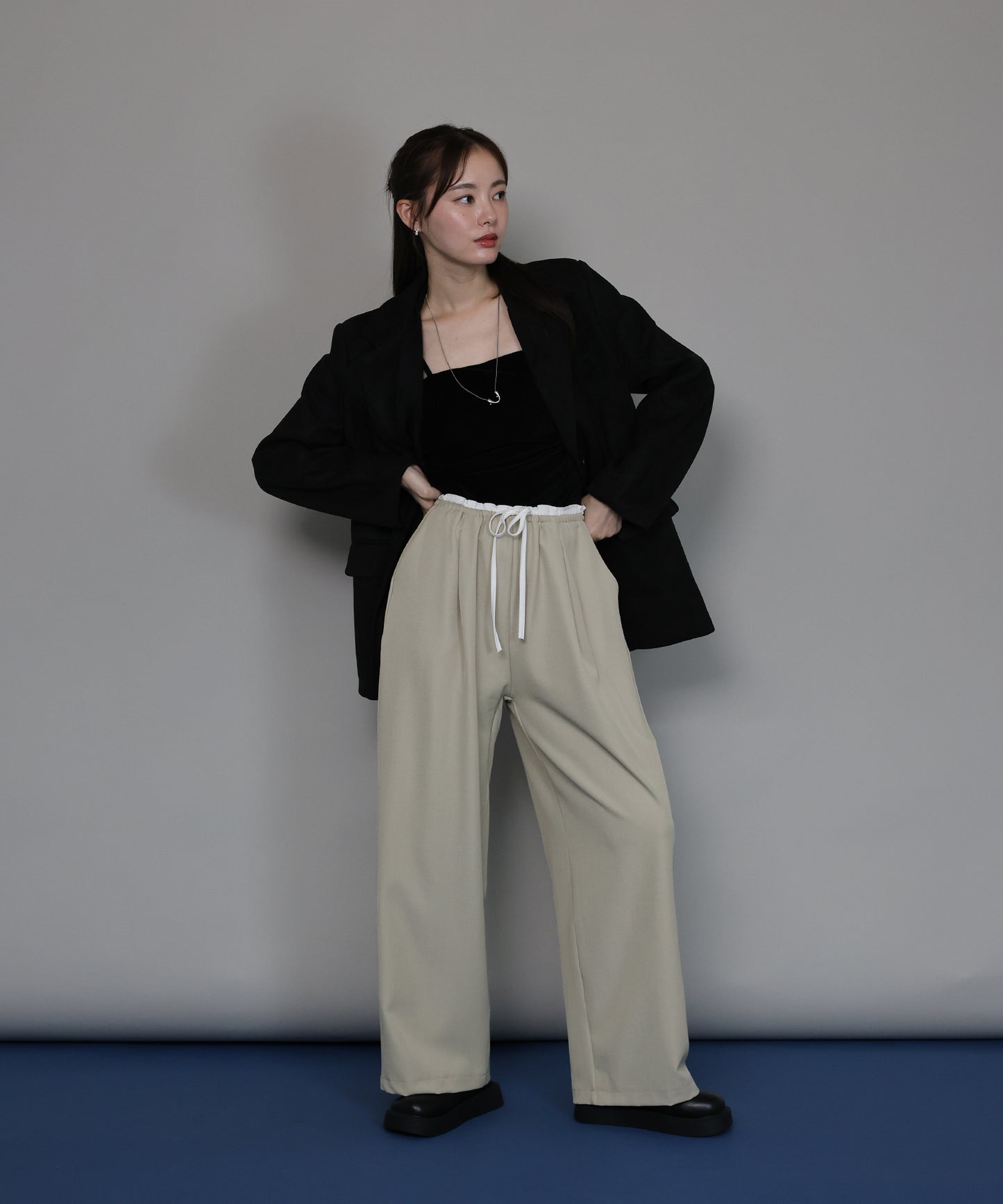 【TIME SALE】[ J by blue ]ウエストリボンパンツ